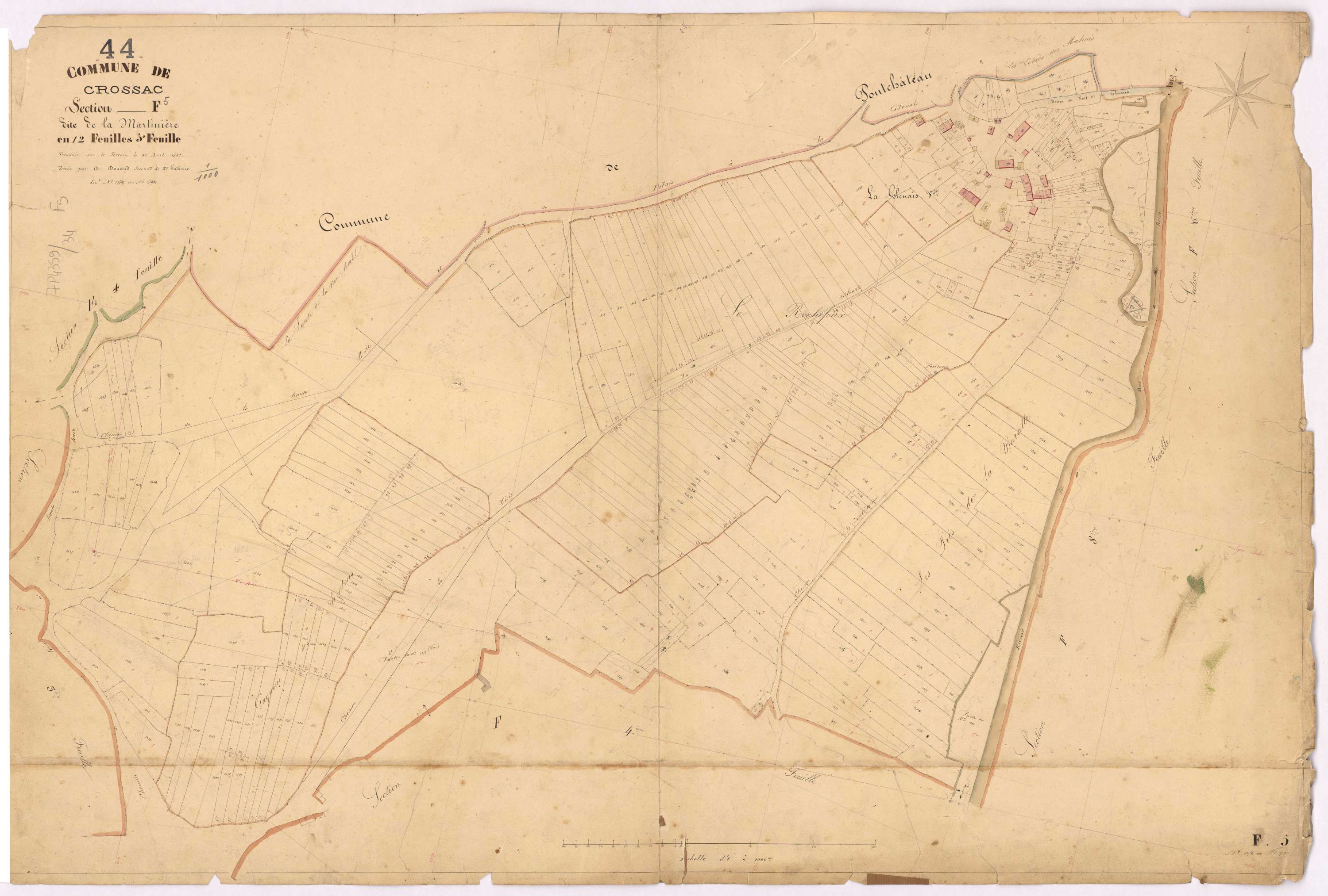 Crossac - Section F5 Martinière (section de La) ; 1372-1725