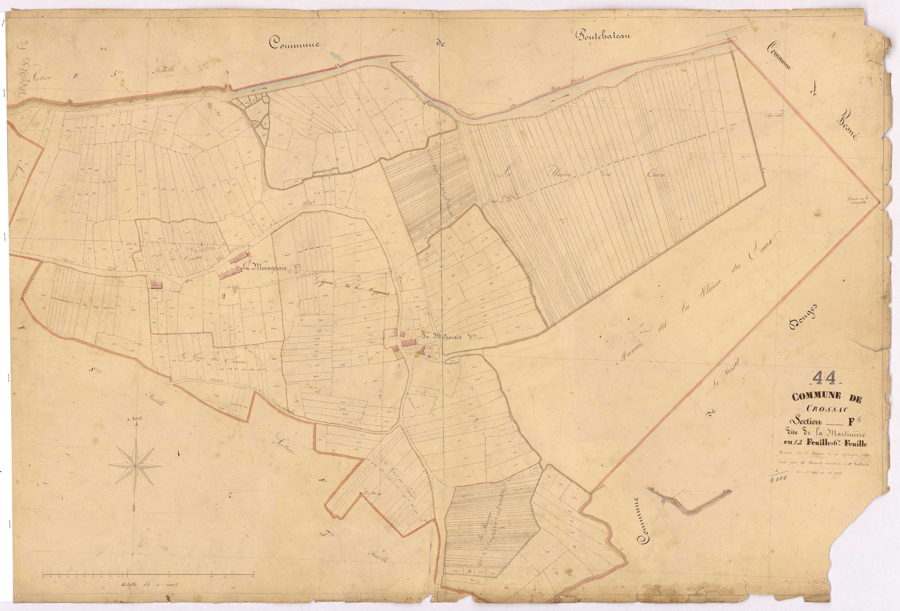 Crossac - Section F6 Martinière (section de La) ; 1726-2165