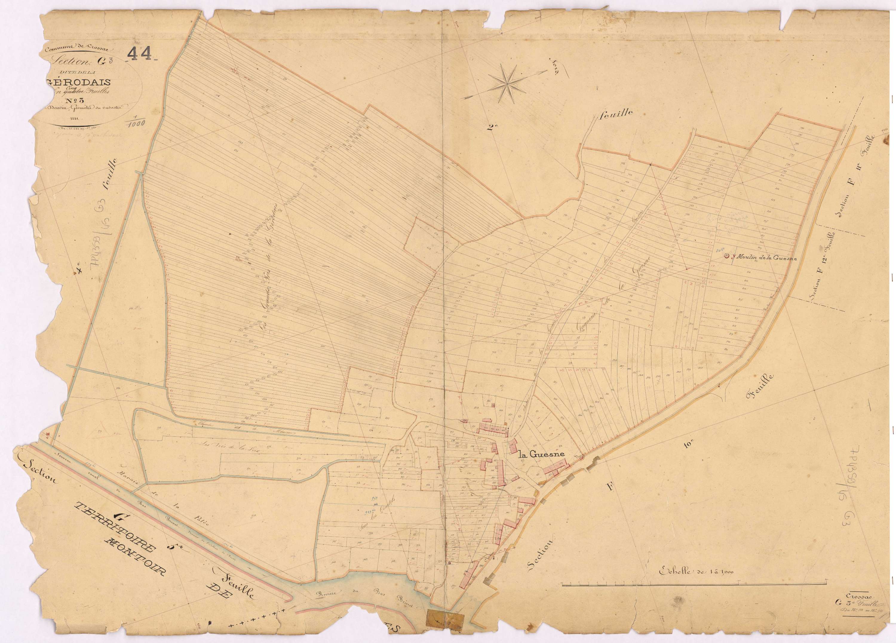 Crossac - Section G3 Gérodais (section de La) ; 588-981