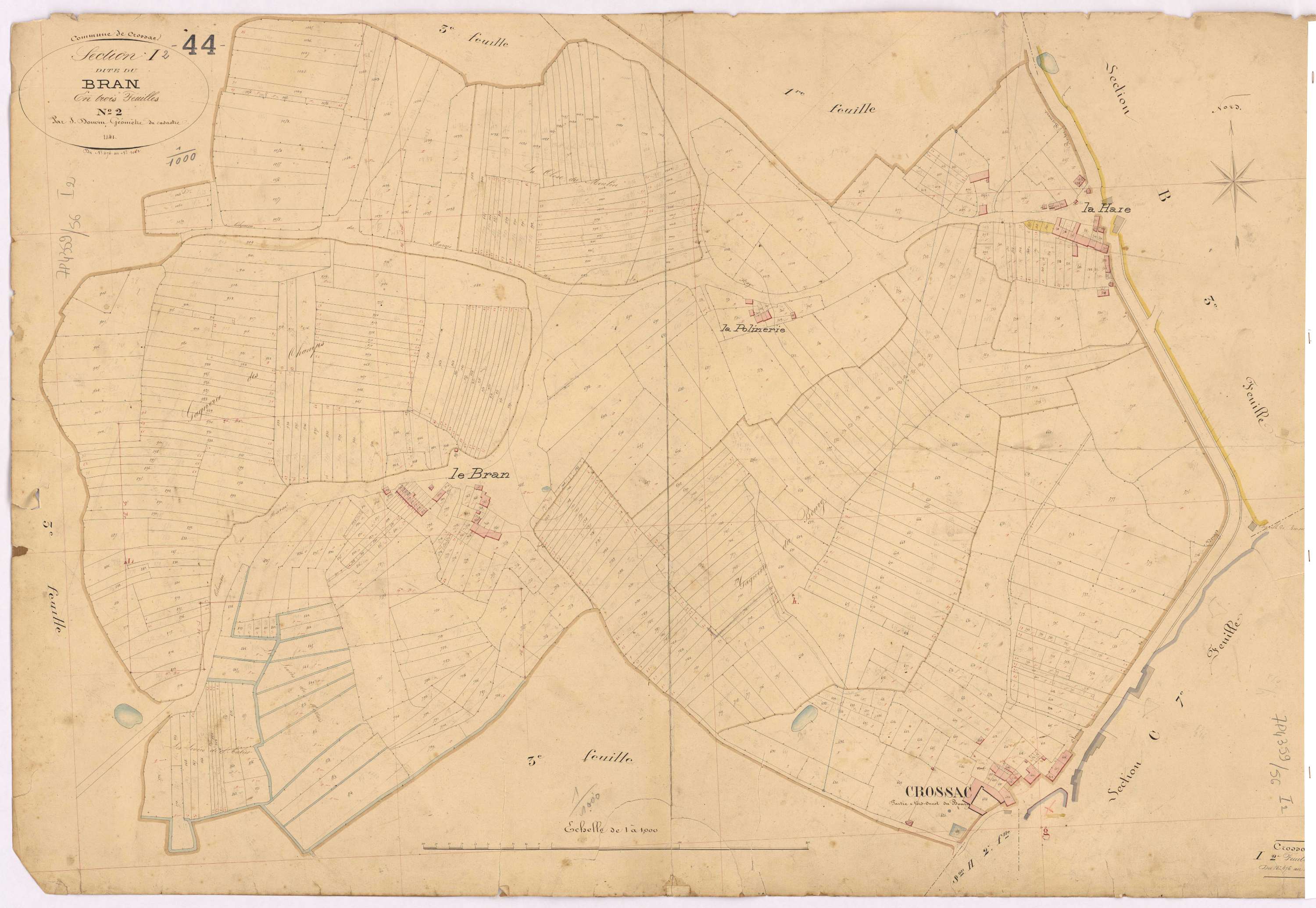 Crossac - Section I2 Bran (section du) ; 476-1061