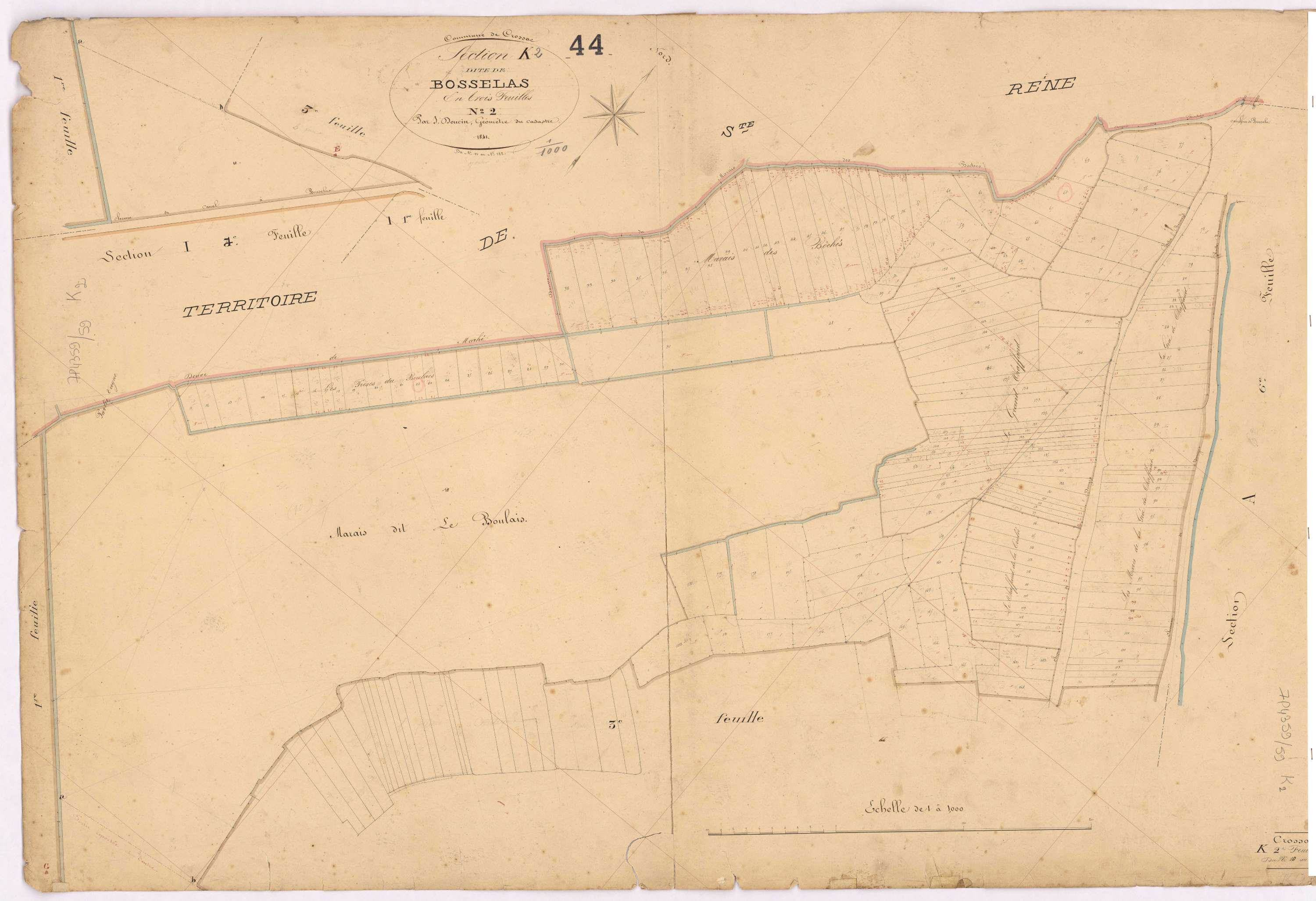 Crossac - Section K2 Bosselas (section de) ; 10-182