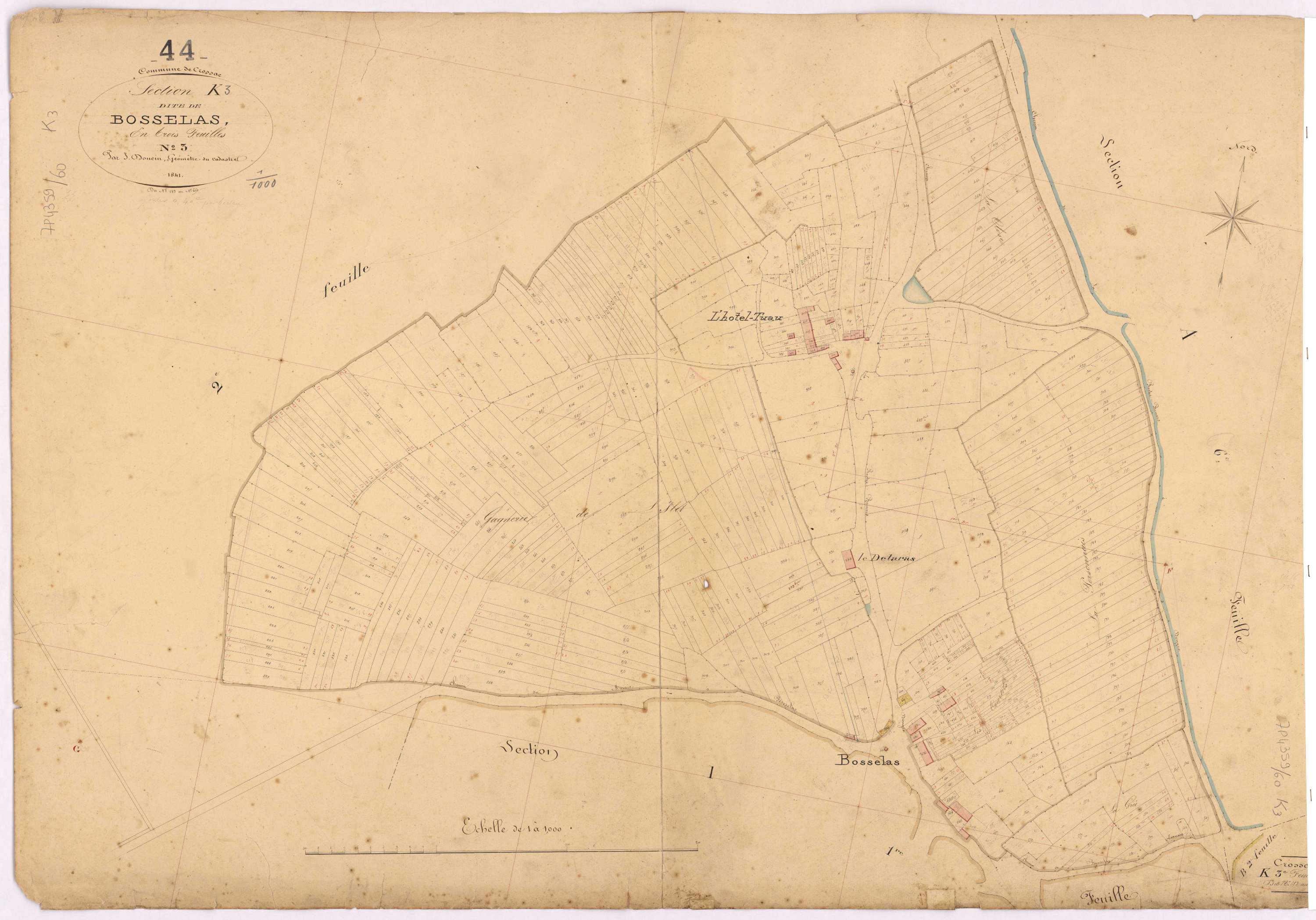 Crossac - Section K3 Bosselas (section de) ; 183-650