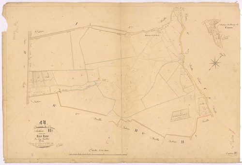 Crossac - Section H2 Bas Ros (section du) ; 359-503