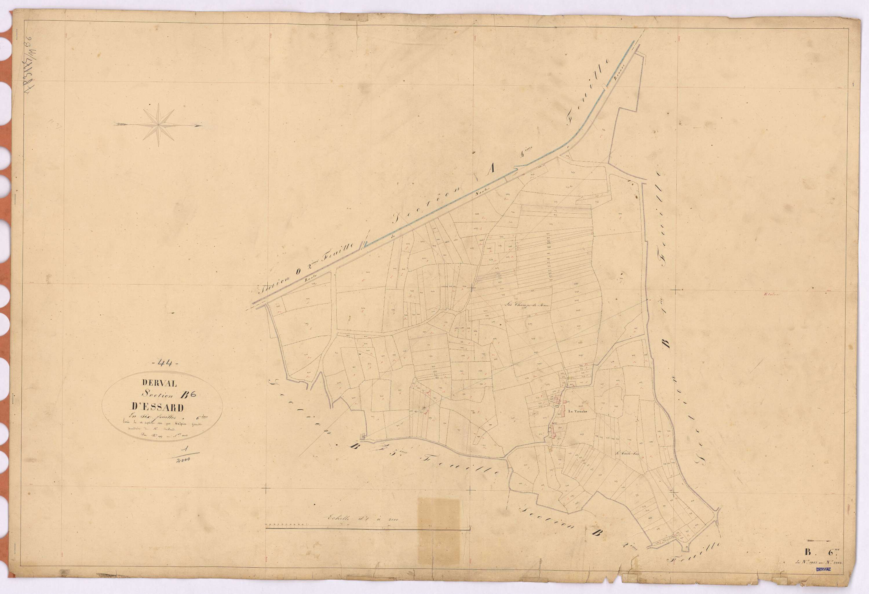 Derval - Section B6 Essard (section d') ; 1965-2208