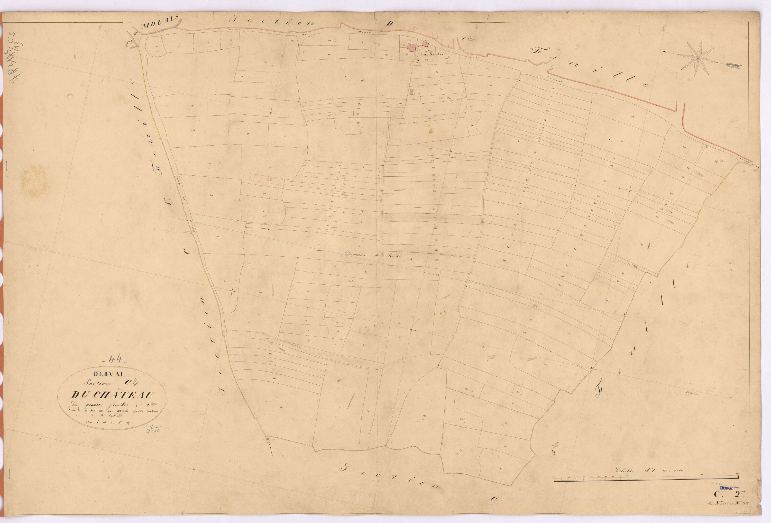 Derval - Section C2 Château (section du) ; 186-357