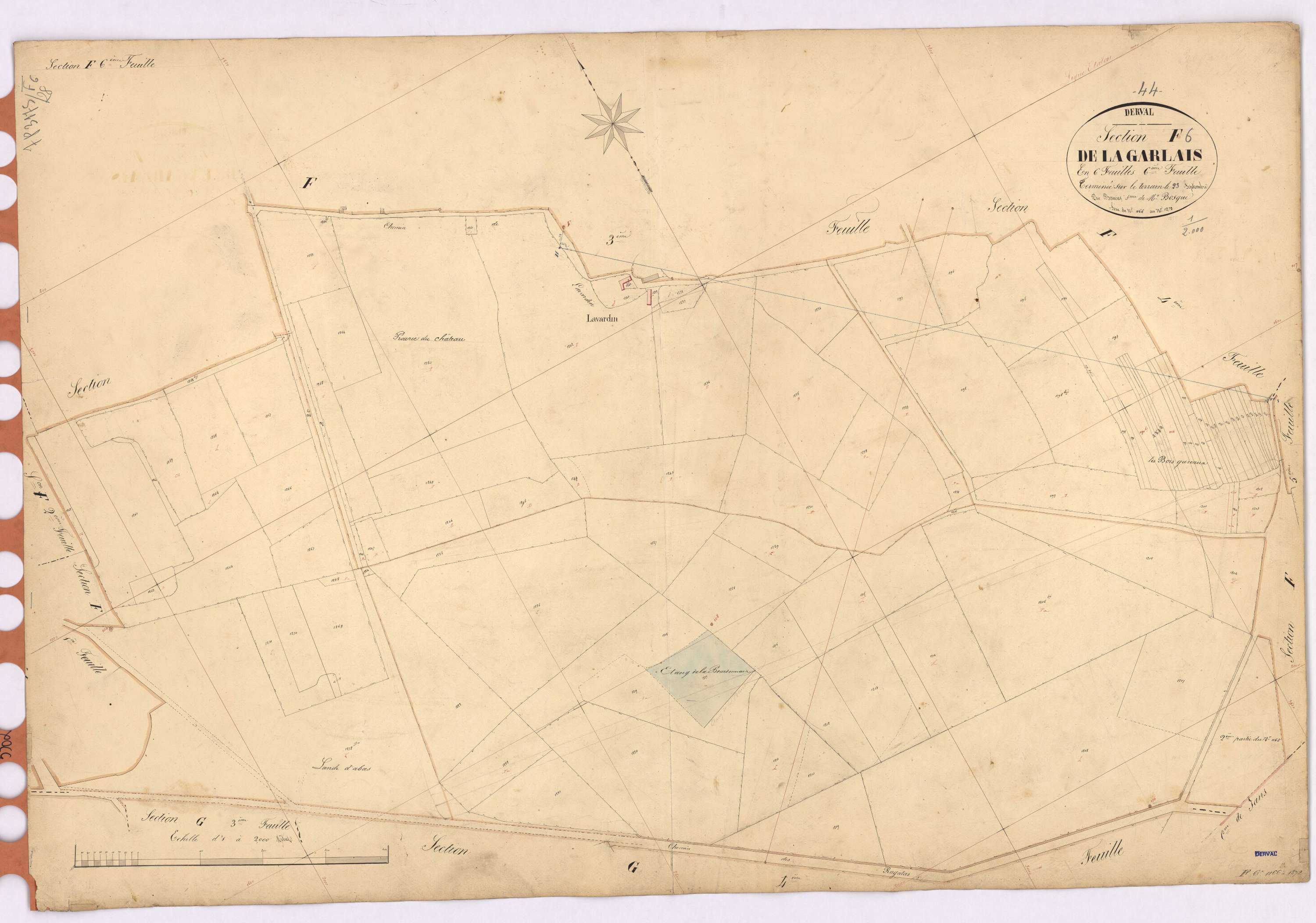 Derval - Section F6 Garlais (section de La) ; 1166-1272