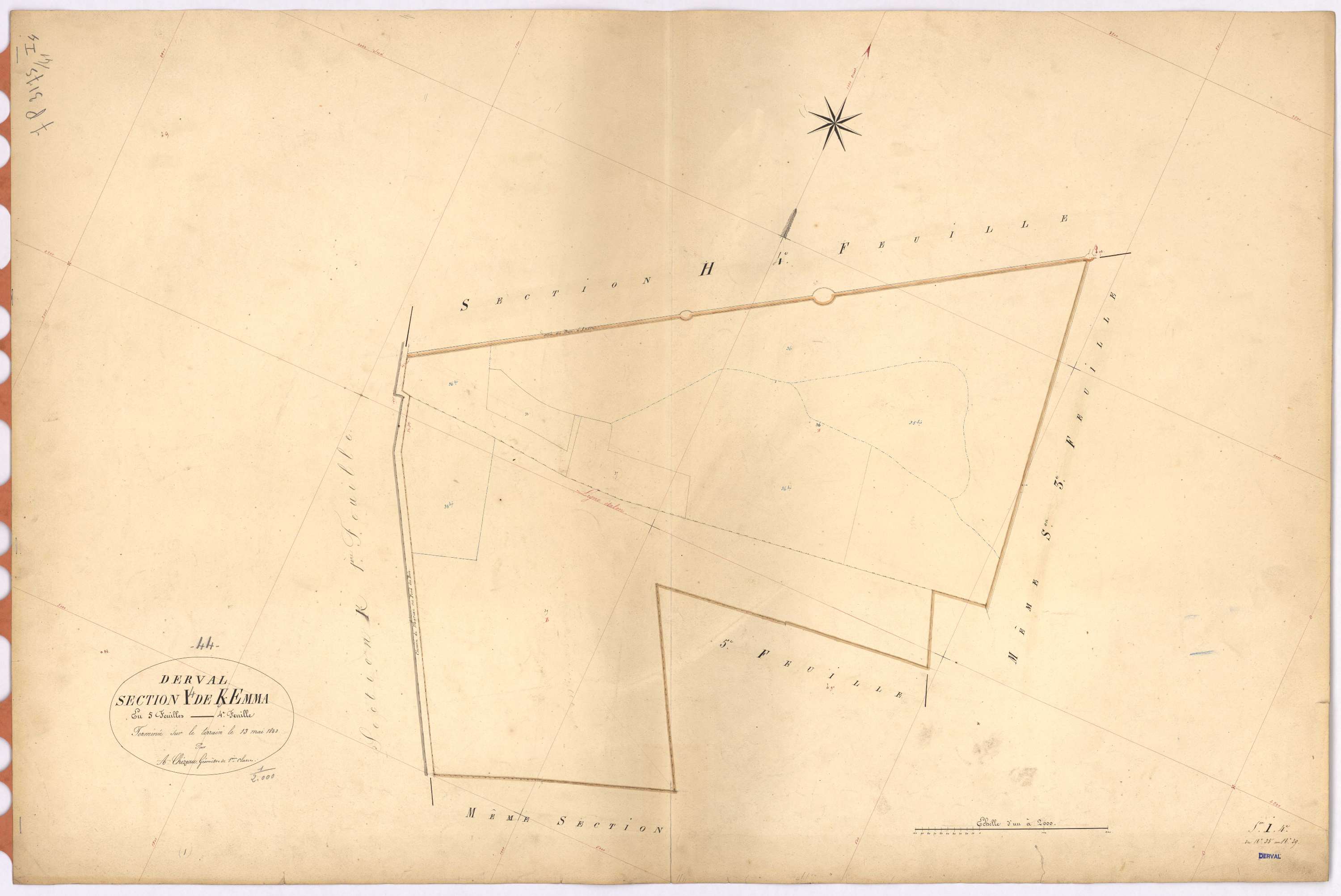 Derval - Section I4 Ker Emma (section de) ; 35bis-39