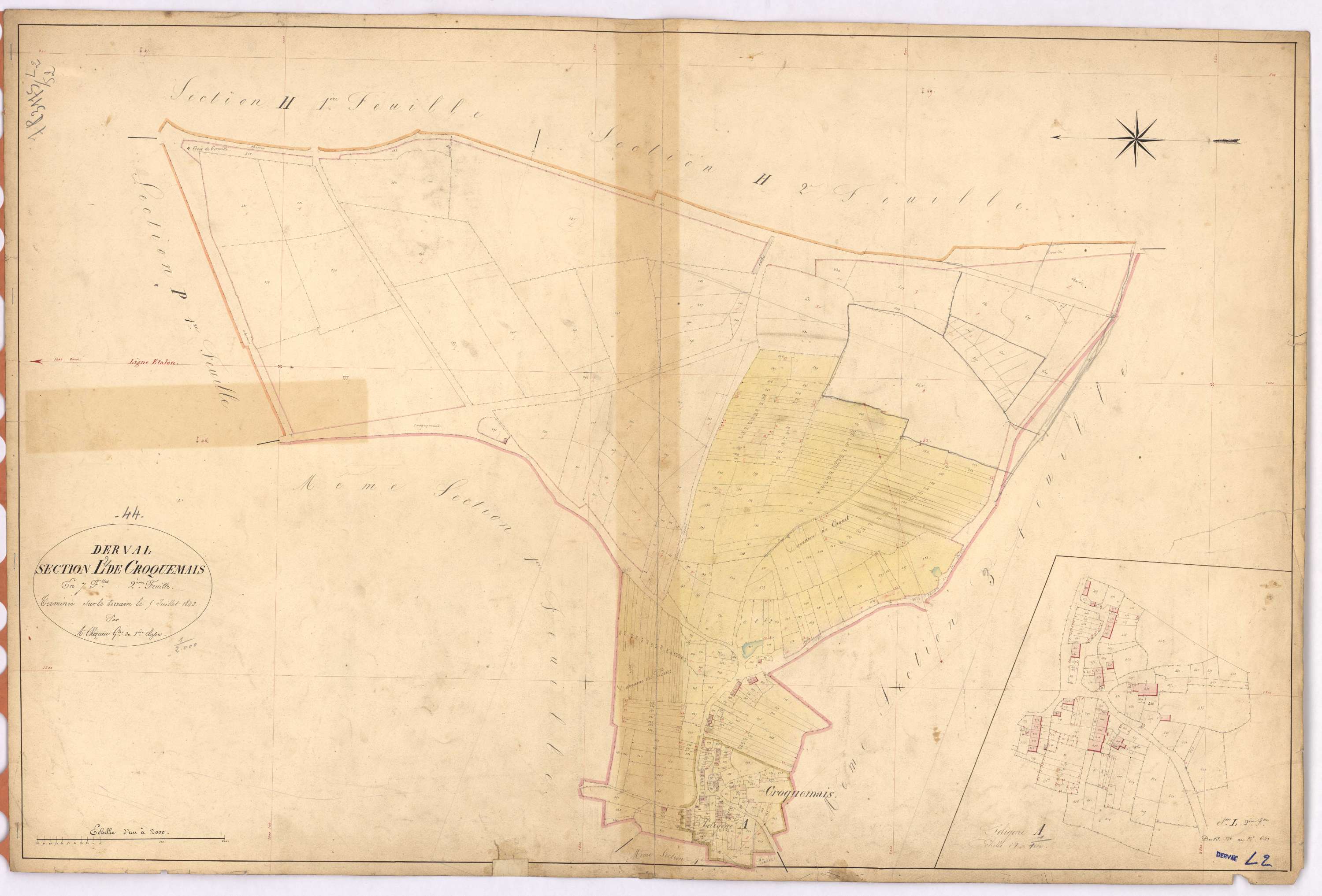 Derval - Section L2 Croquemais (section de) ; 277-641