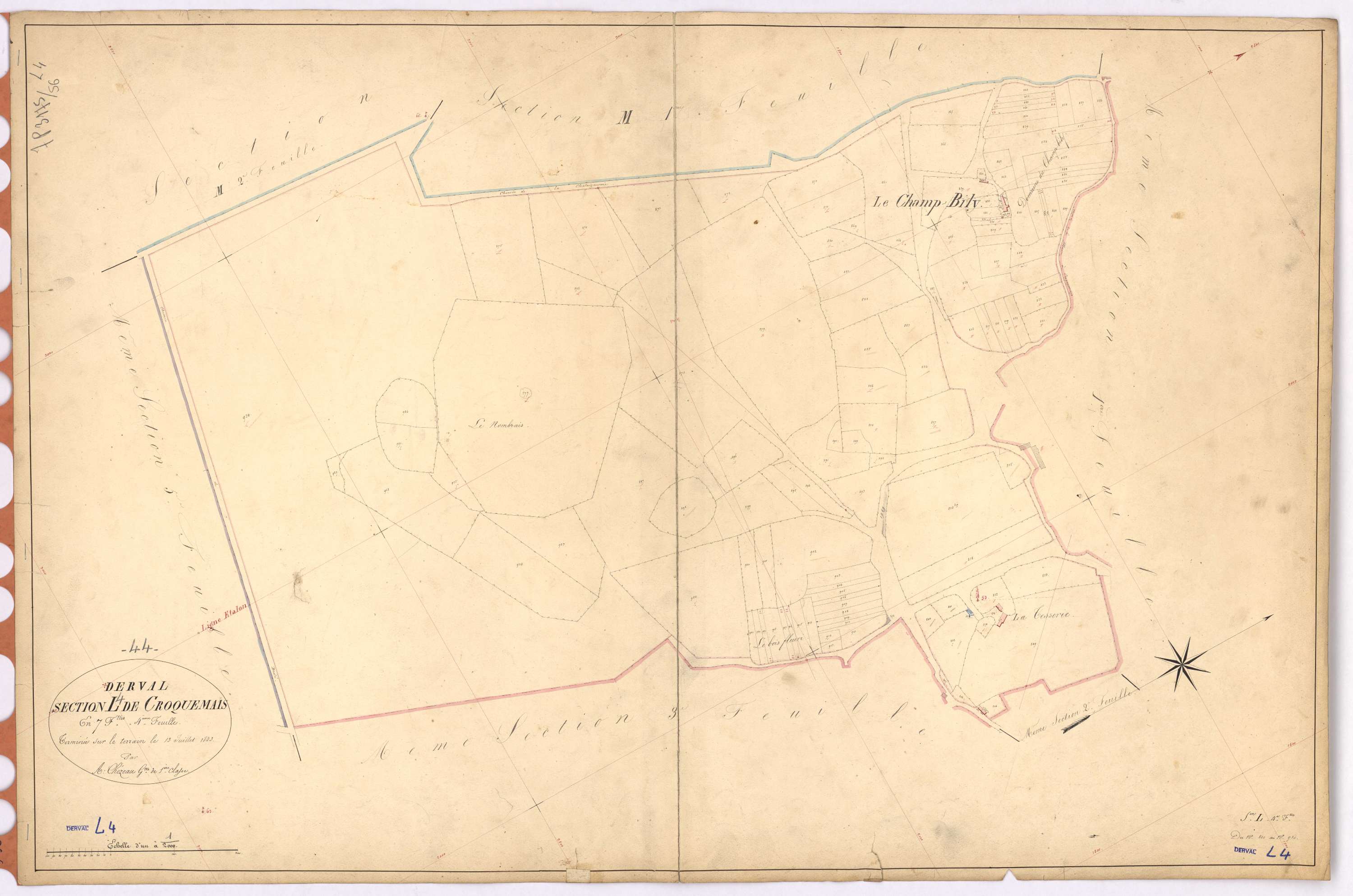 Derval - Section L4 Croquemais (section de) ; 800-930