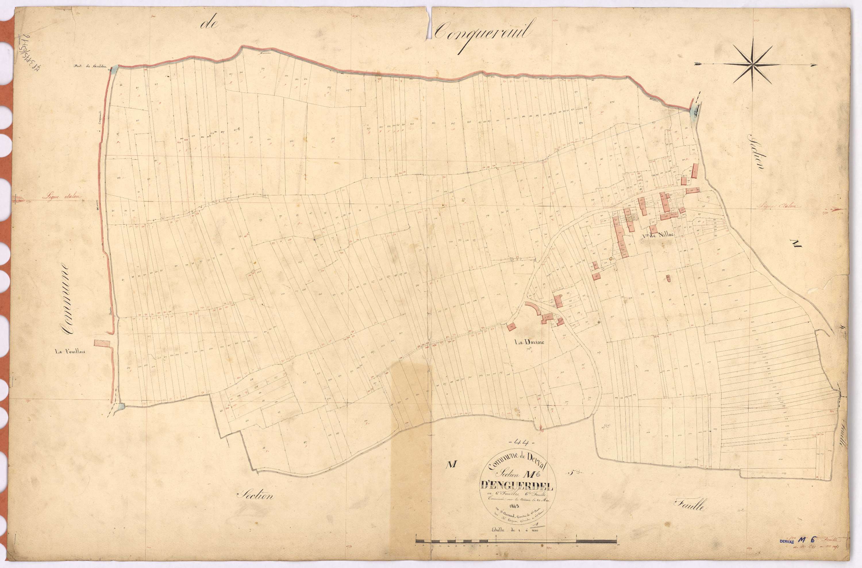 Derval - Section M6 Enguerdel (section d') ; 621-1051