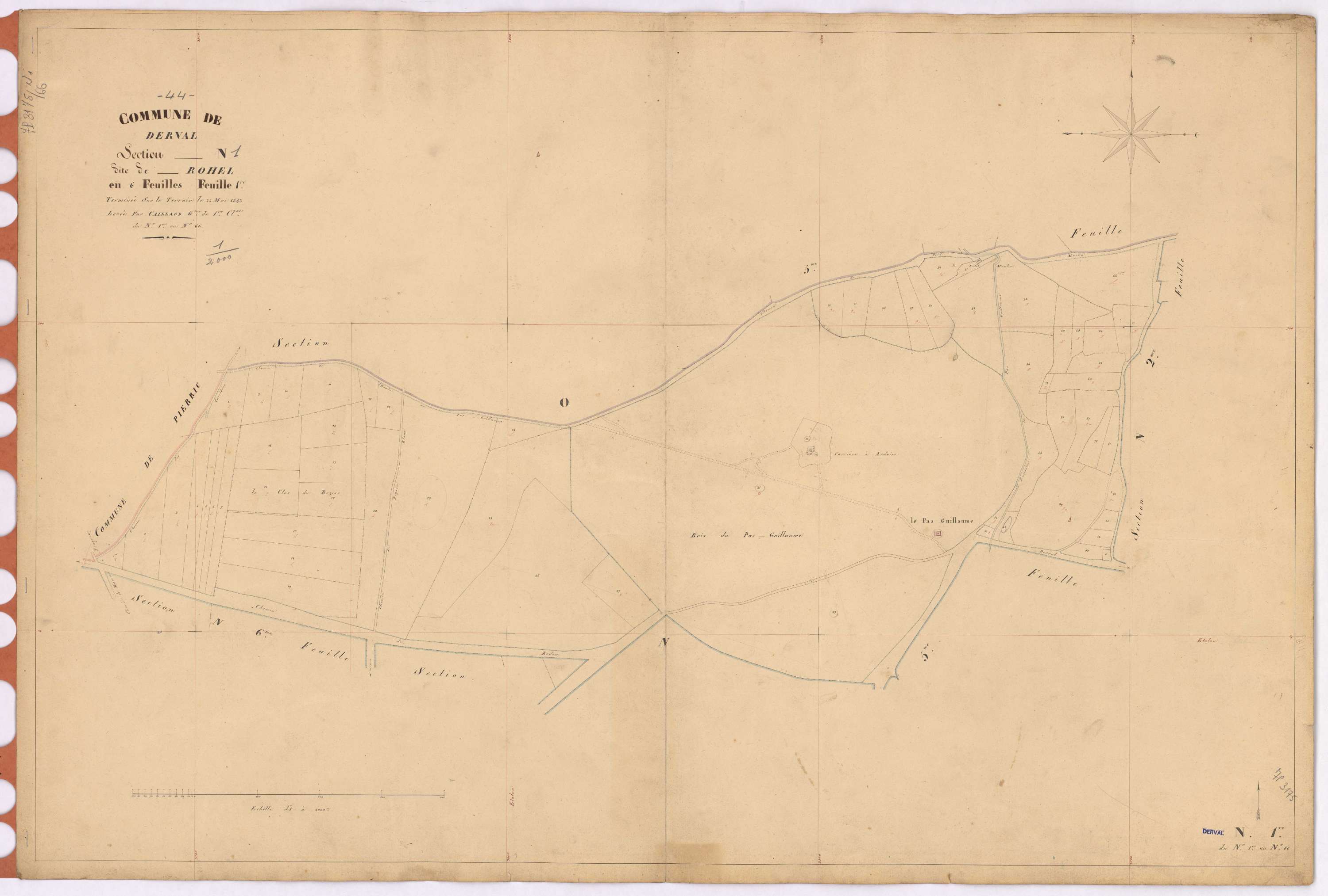Derval - Section N1 Rohel (section de) ; 1-66
