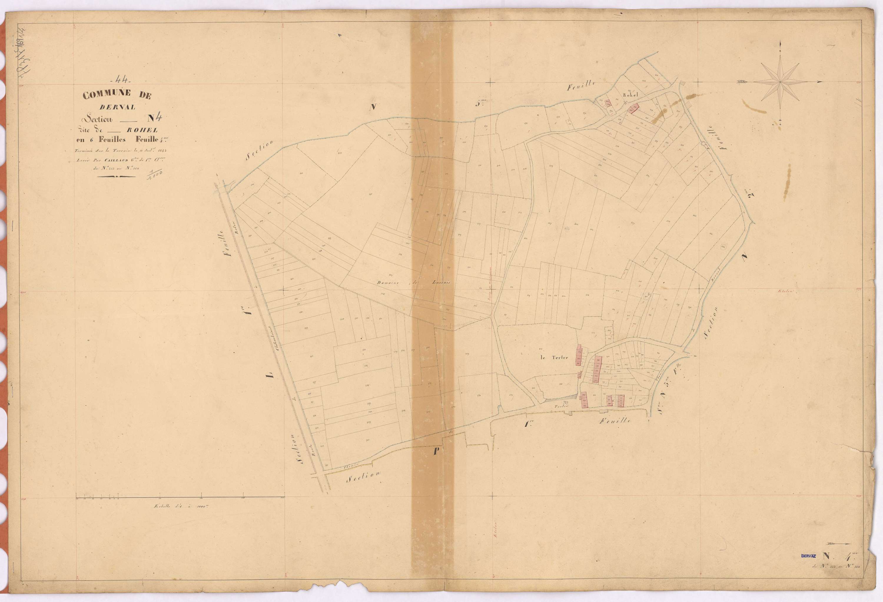 Derval - Section N4 Rohel (section de) ; 253-568