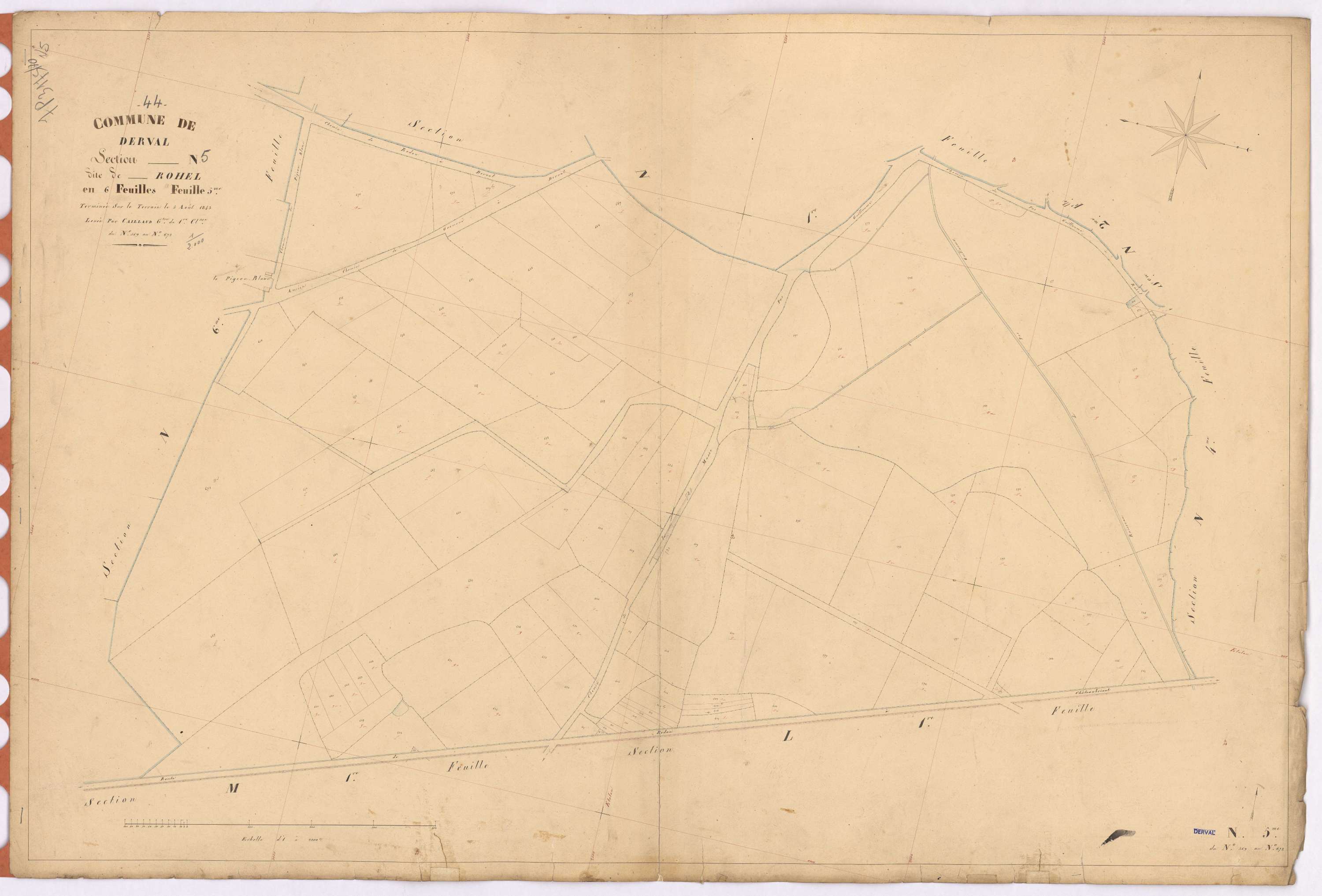 Derval - Section N5 Rohel (section de) ; 569-672