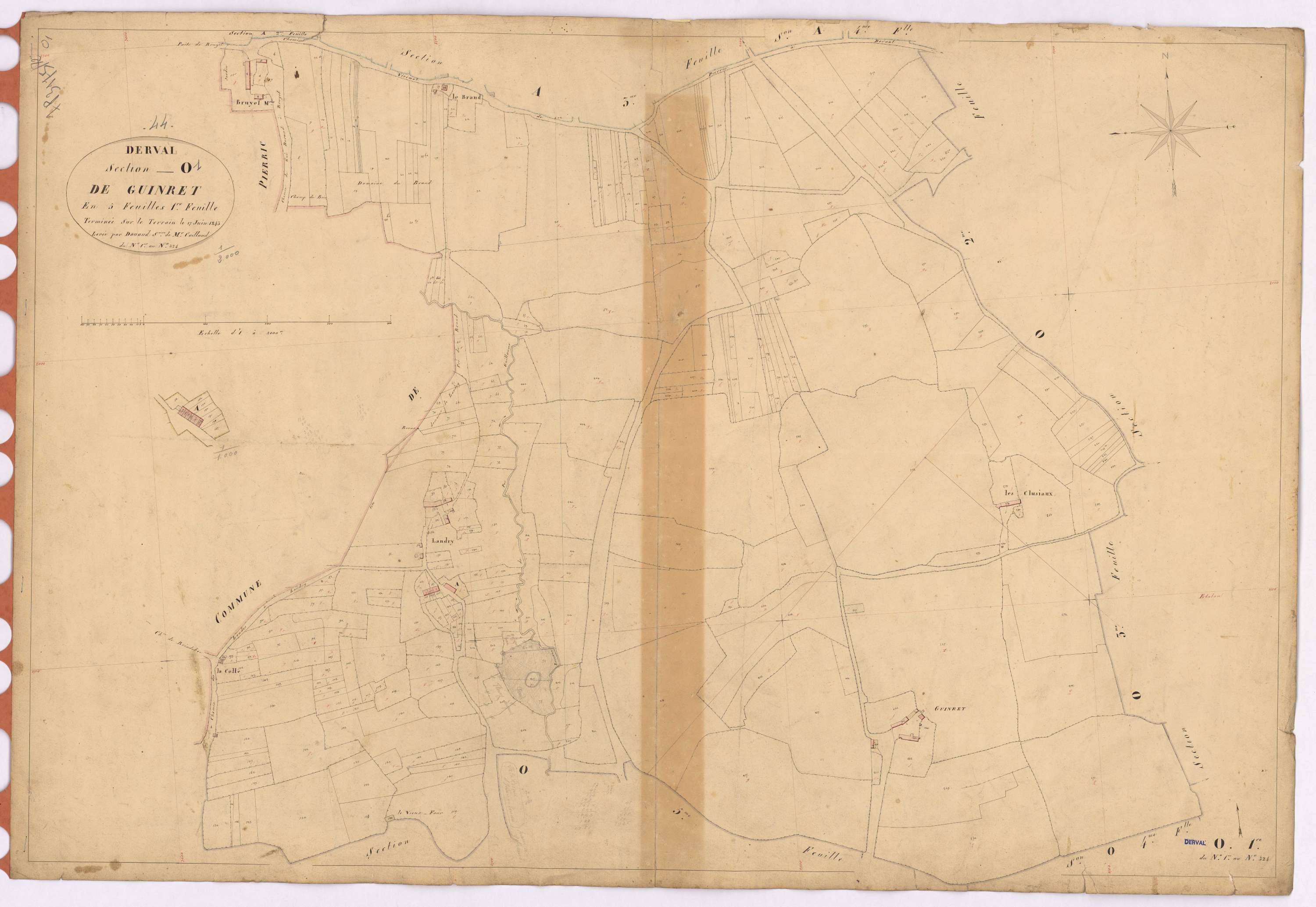Derval - Section O1 Guinret (section de) ; 1-324