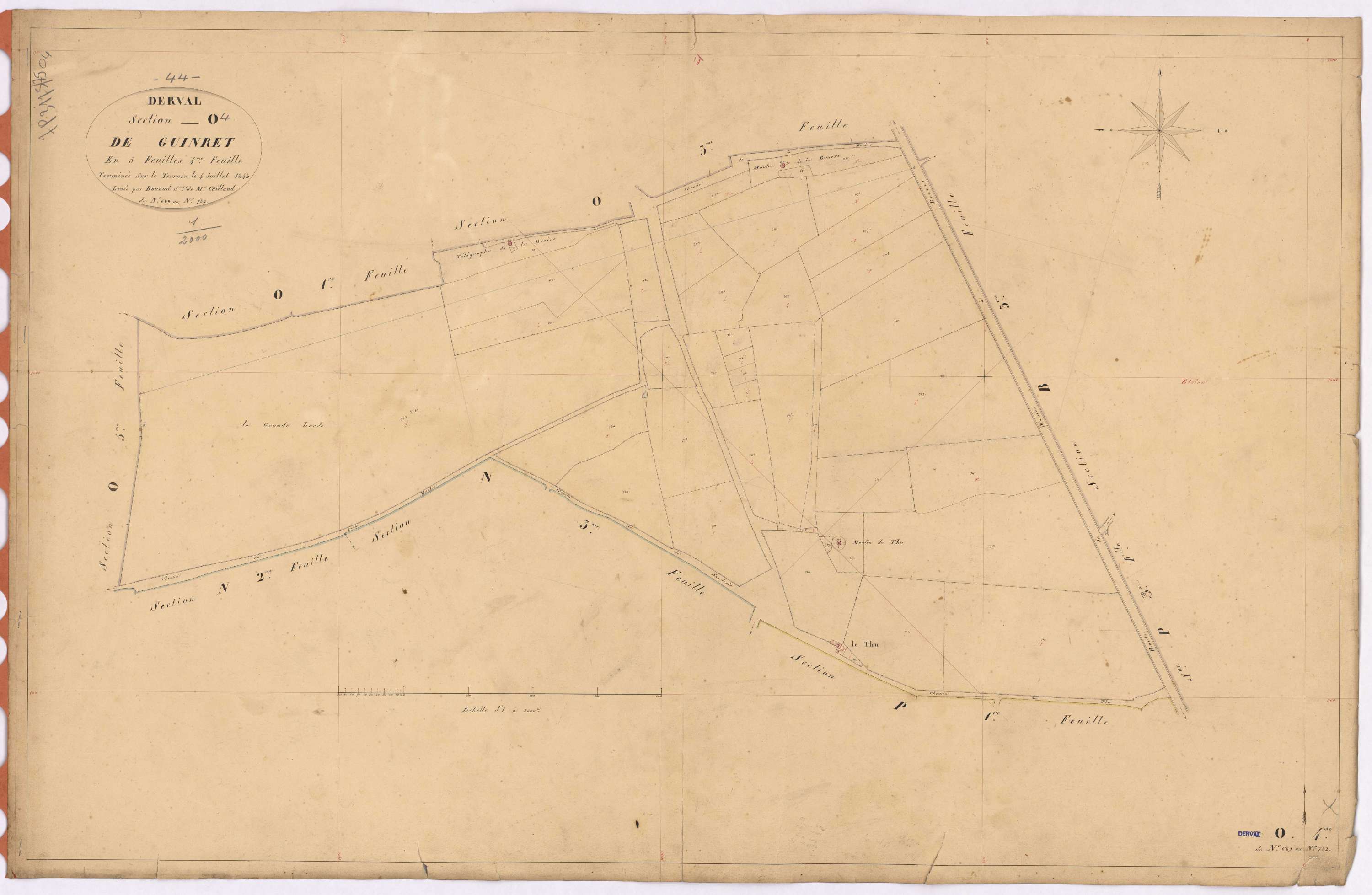 Derval - Section O4 Guinret (section de) ; 689-732