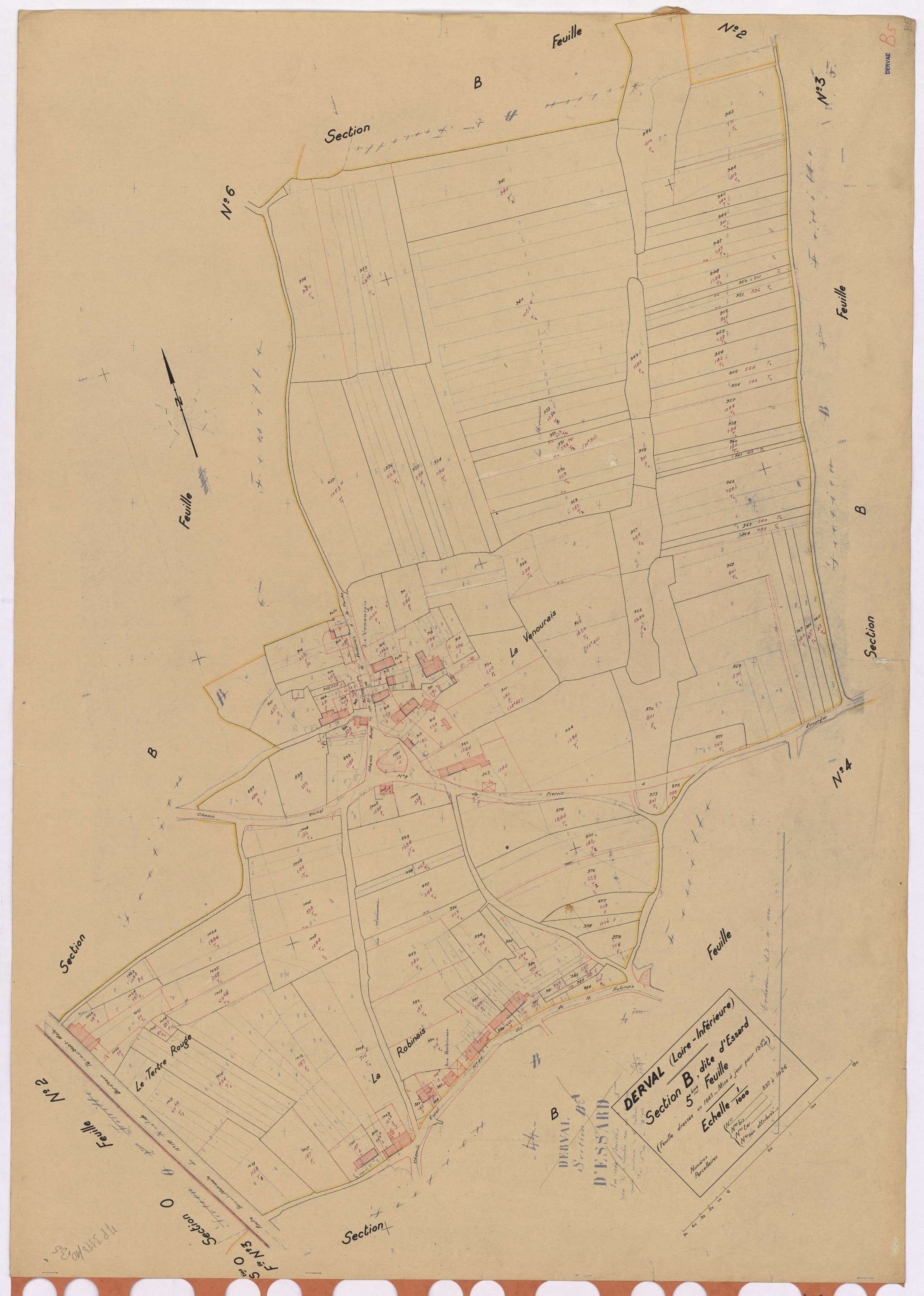 Derval - Section B5 Essard (section d') ; 897-1026