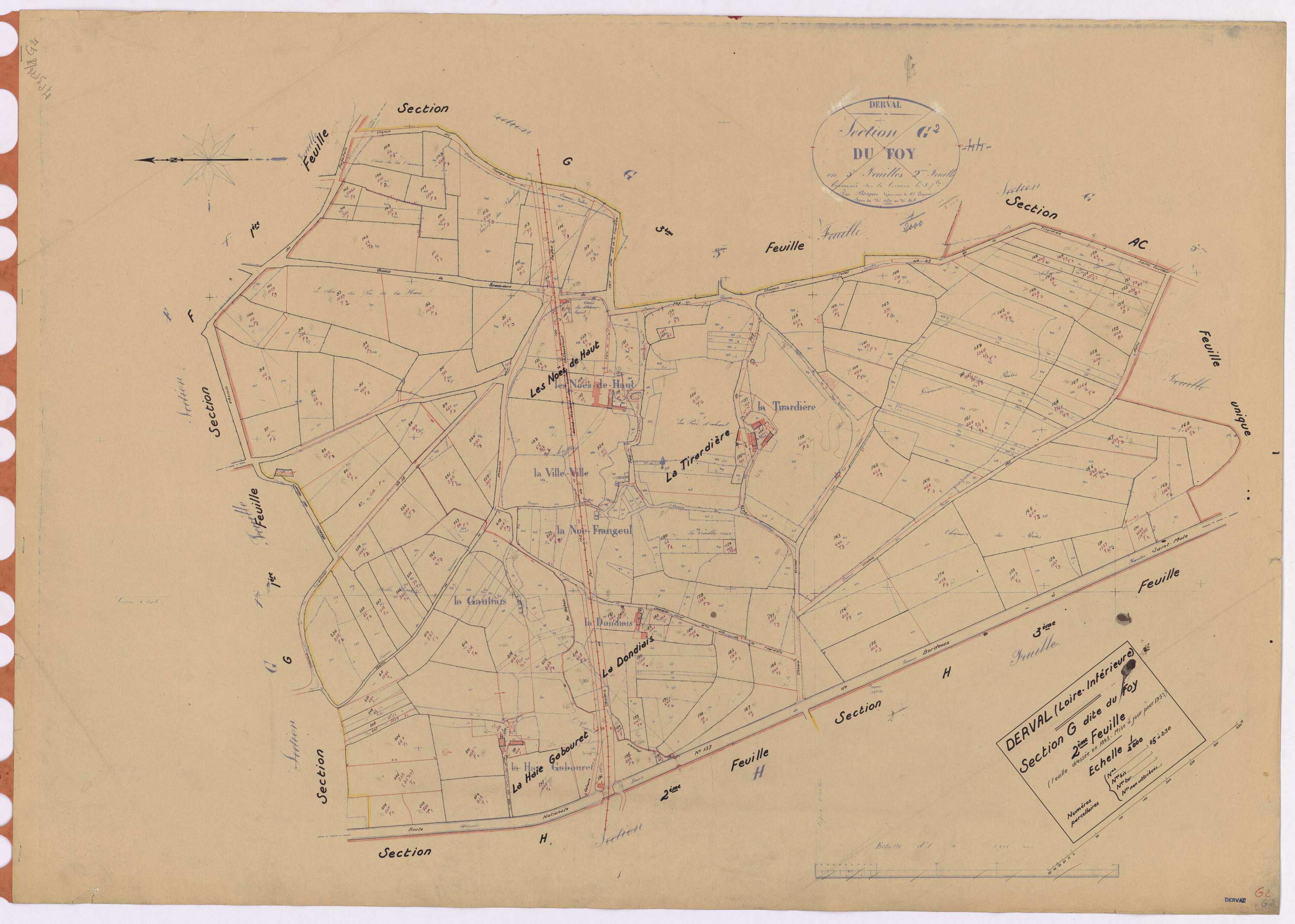 Derval - Section G2 Foy (section de) ; 85-230