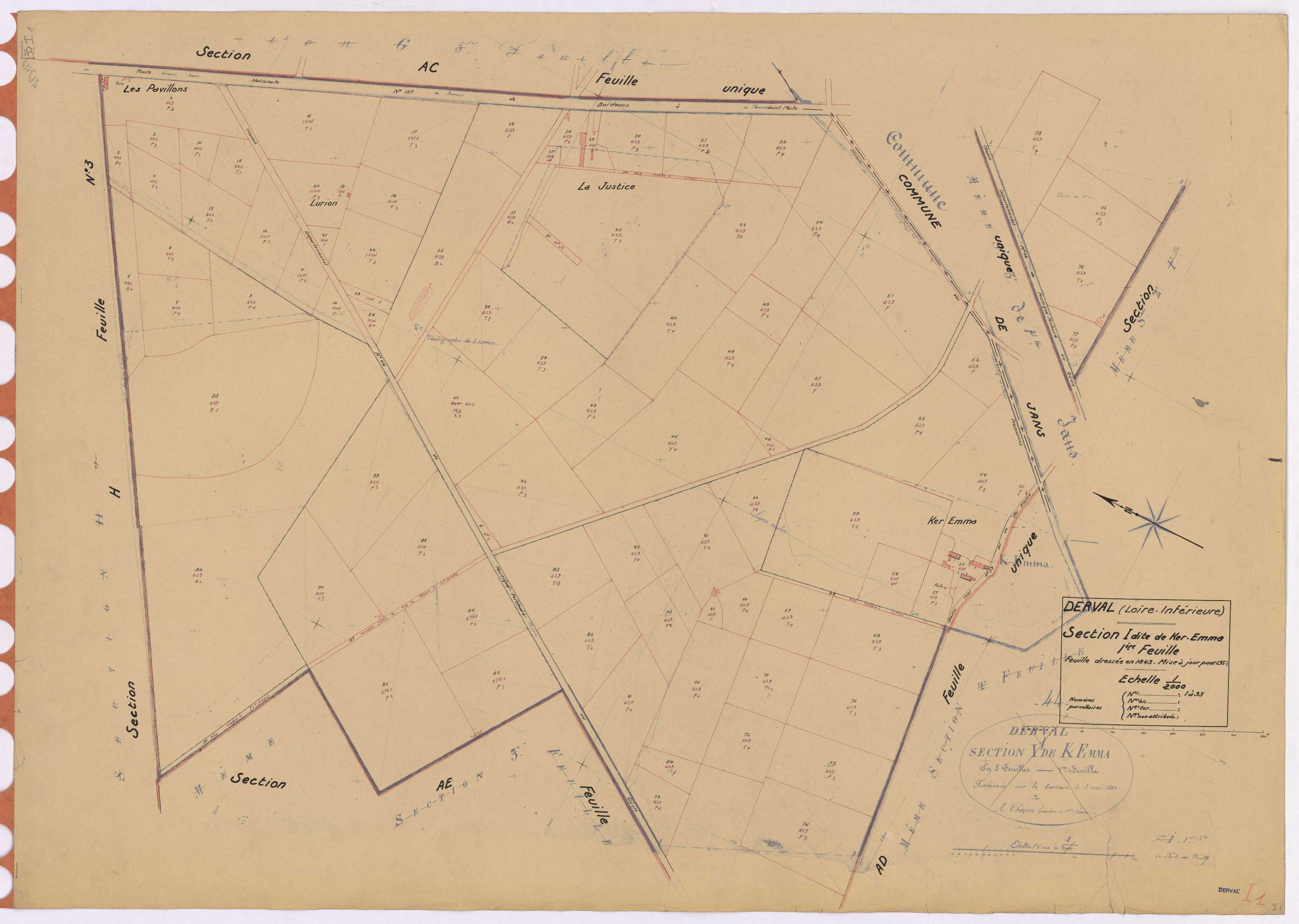 Derval - Section I1 Ker Emma (section de) ; 1-93