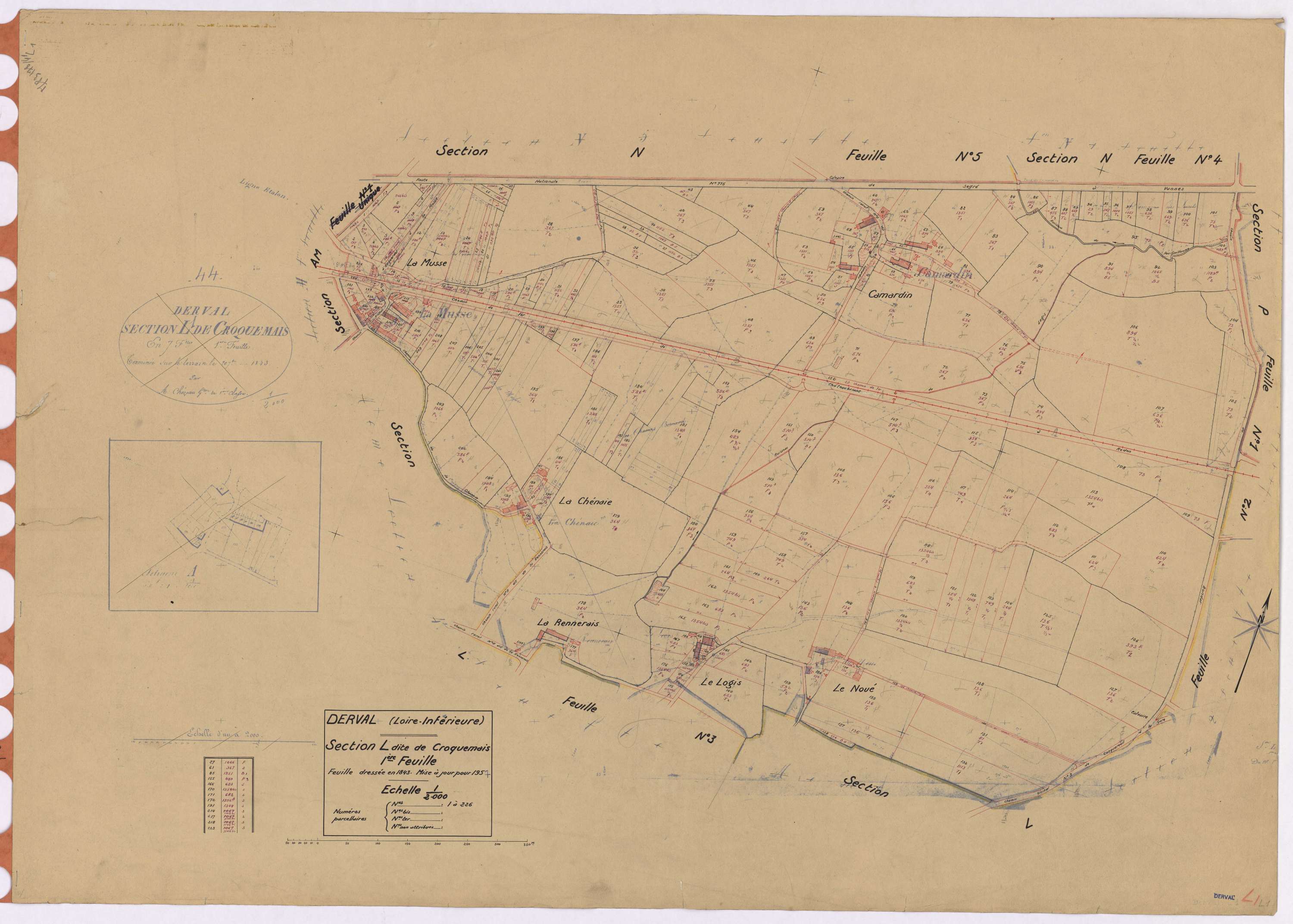 Derval - Section L1 Croquemais (section de) ; 1-226