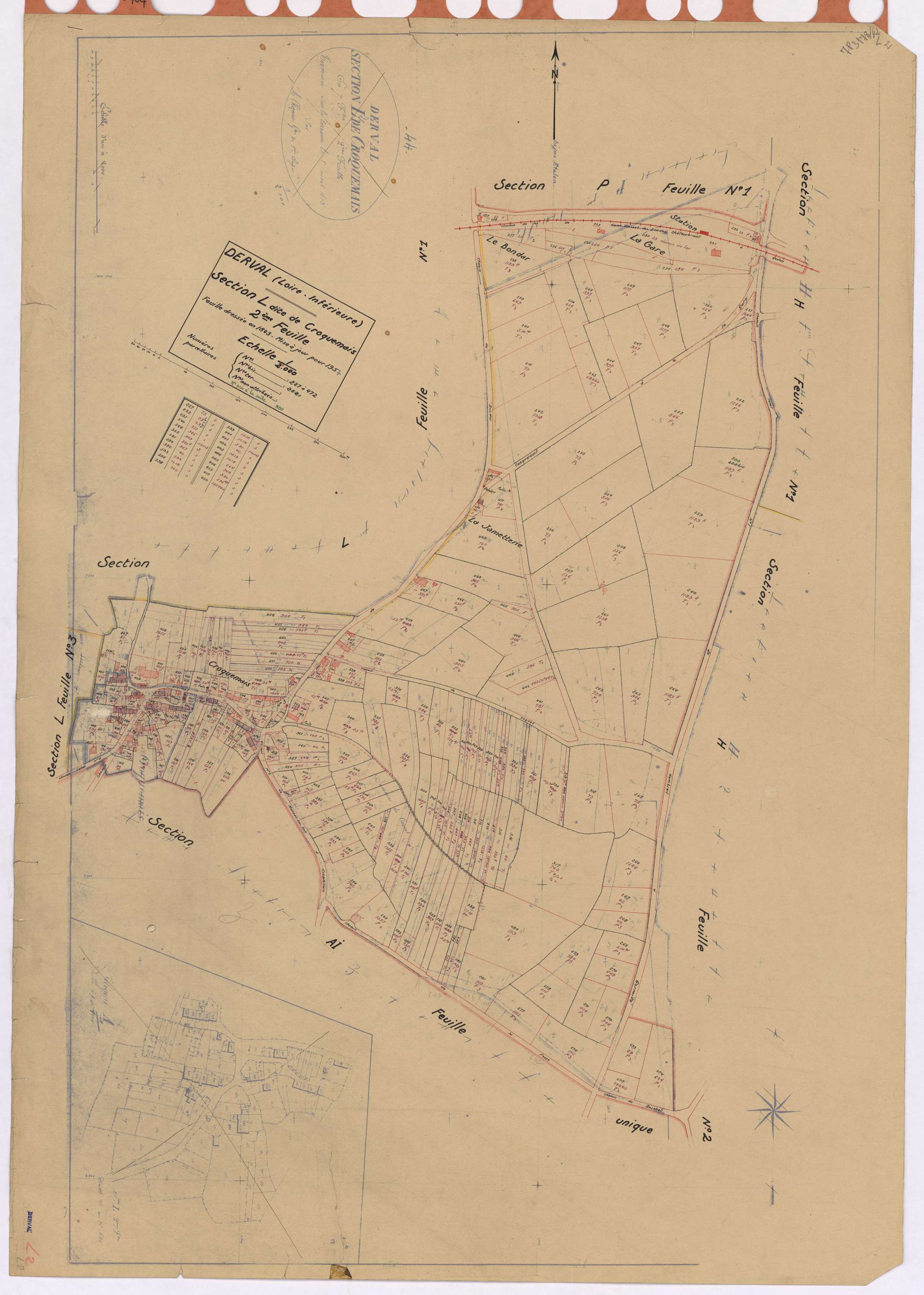 Derval - Section L2 Croquemais (section de) ; 227-472