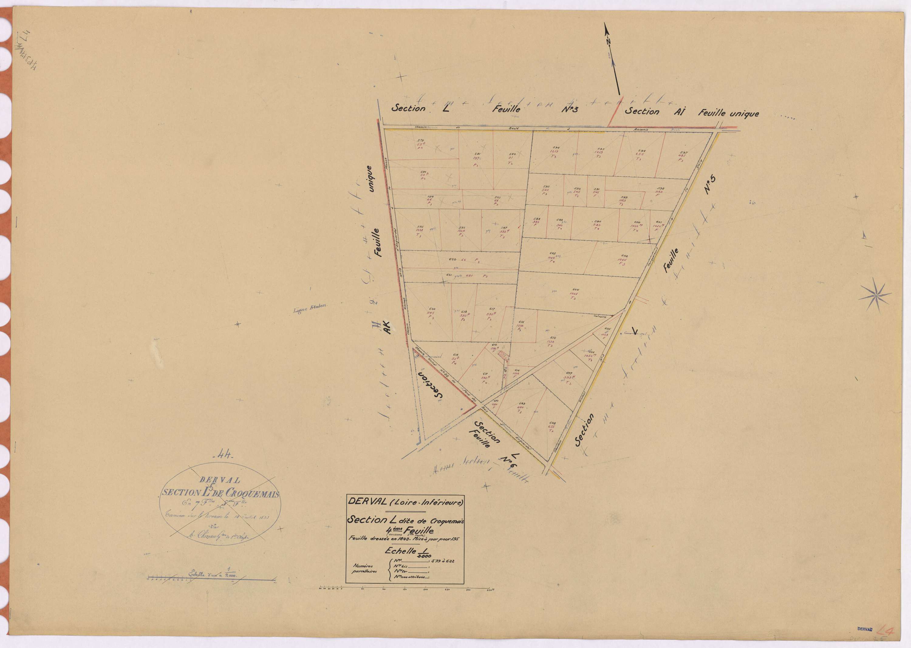 Derval - Section L4 Croquemais (section de) ; 579-622