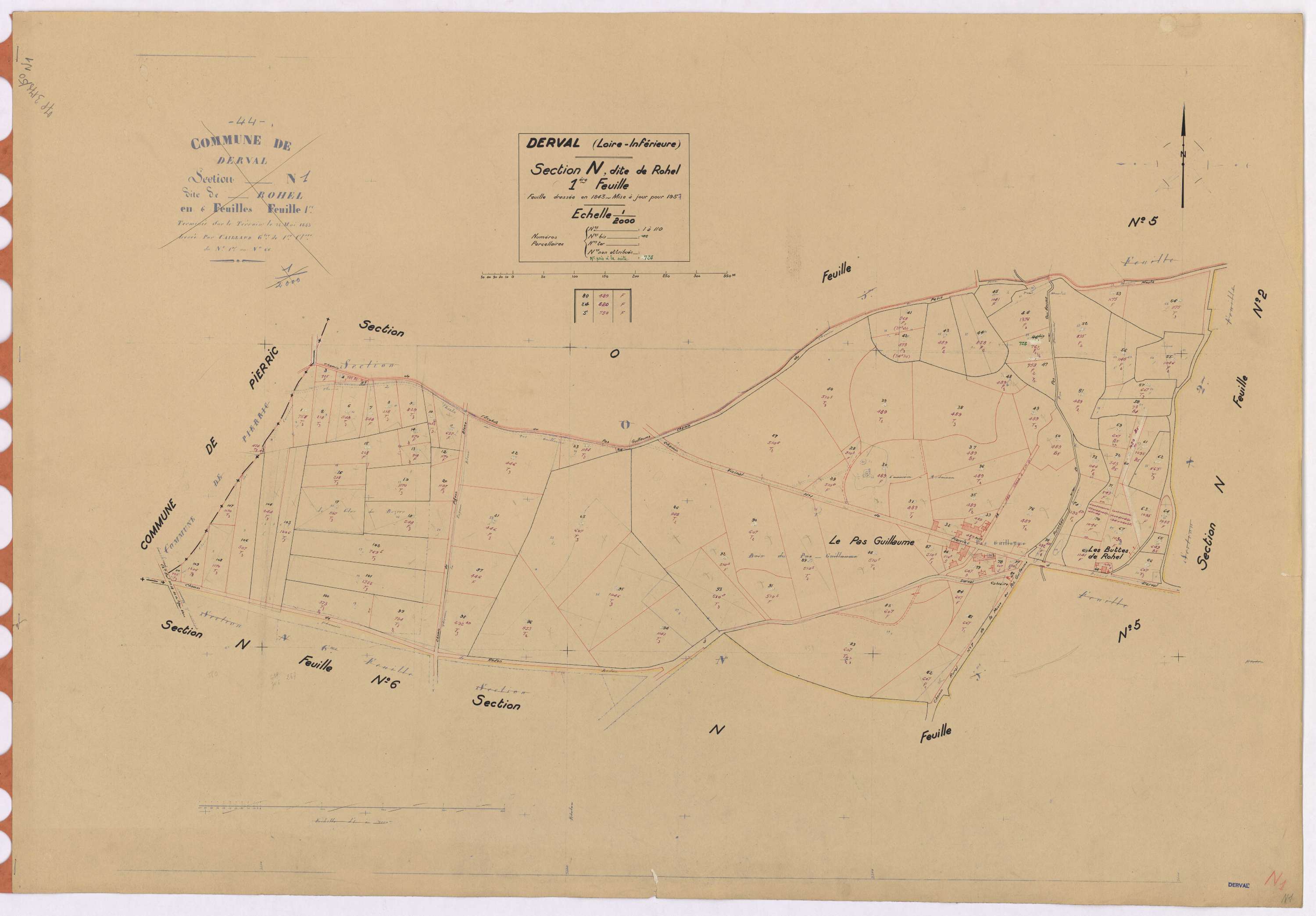 Derval - Section N1 Rohel (section de) ; 1-110