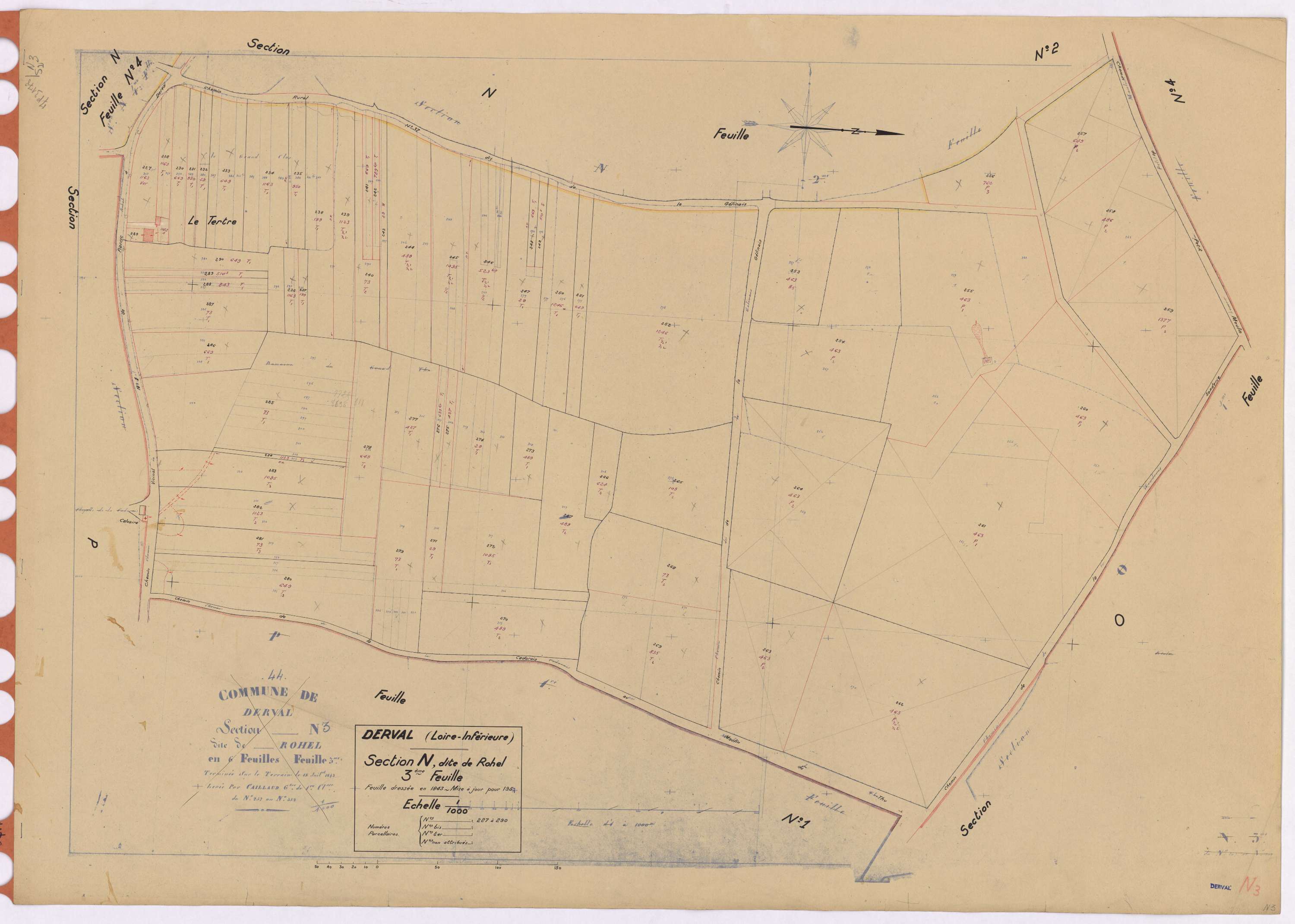 Derval - Section N3 Rohel (section de) ; 227-290