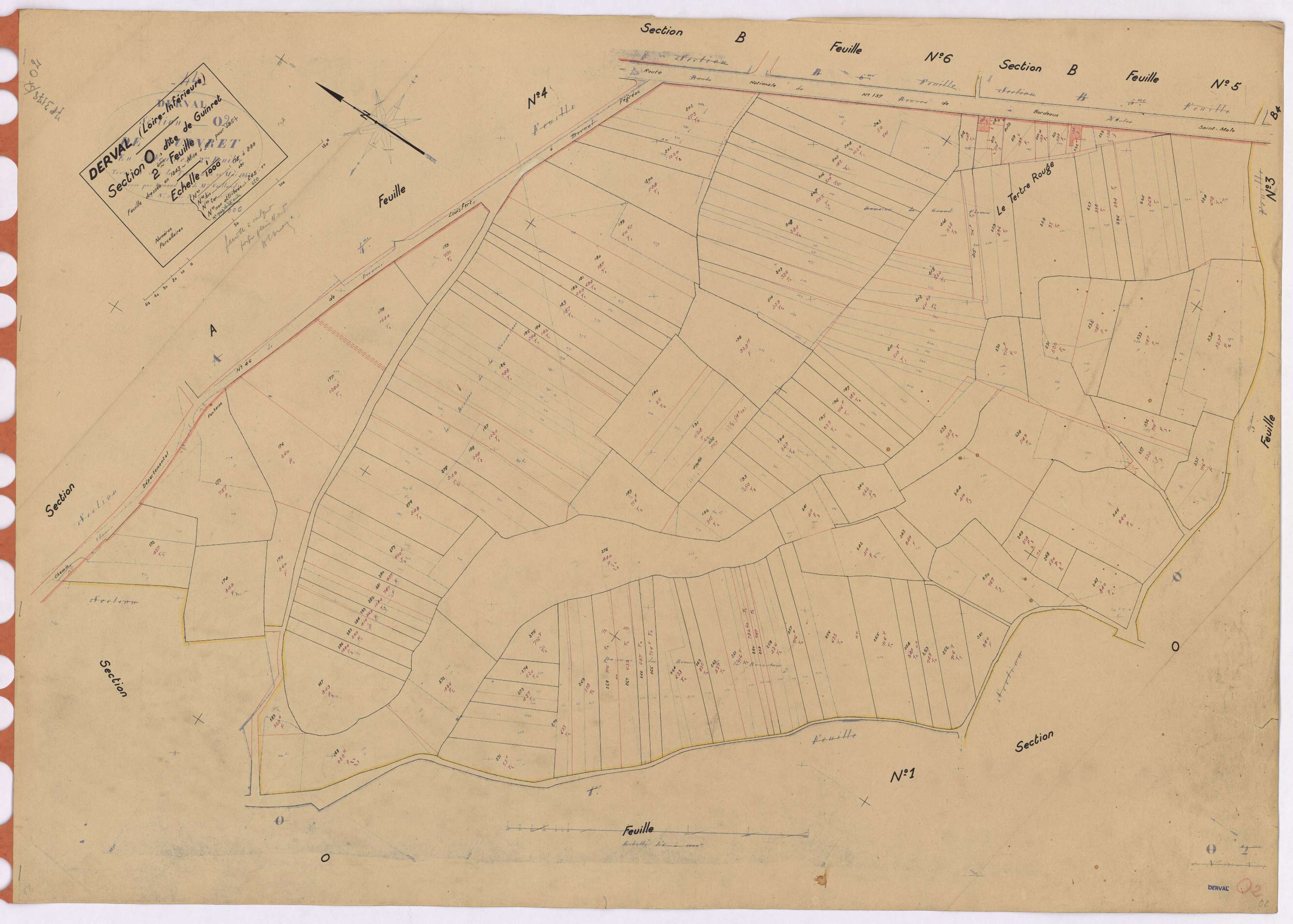Derval - Section O2 Guinret (section de) ; 172-289