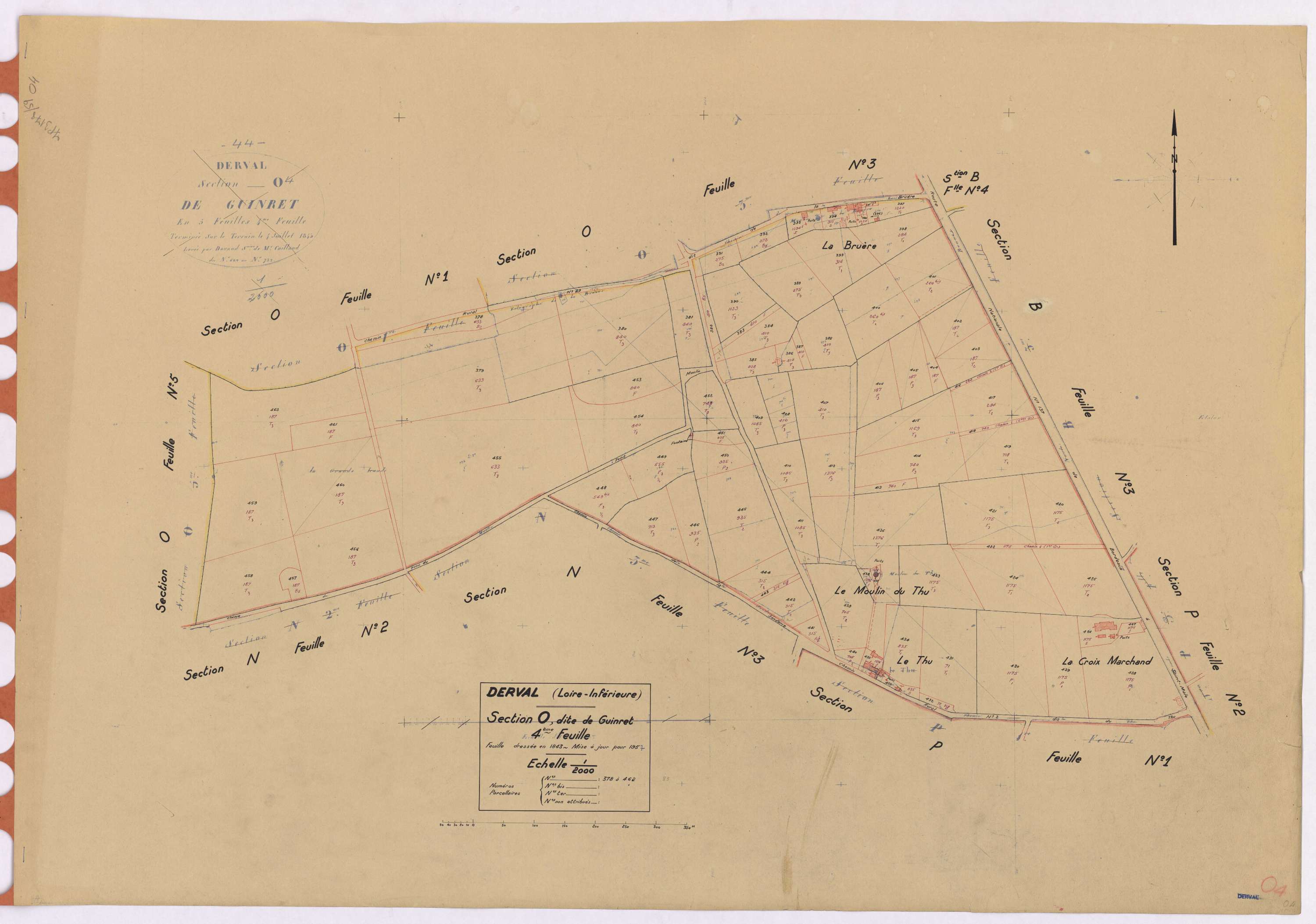 Derval - Section O4 Guinret (section de) ; 378-462