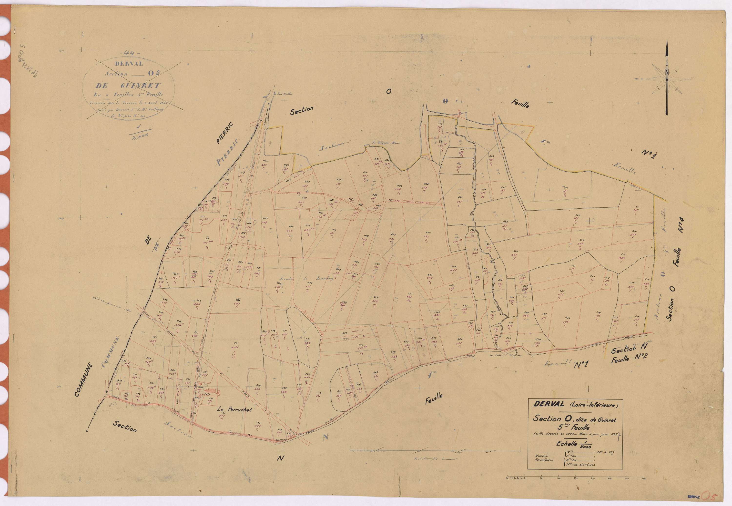 Derval - Section O5 Guinret (section de) ; 463-619