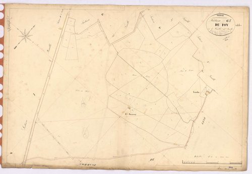 Derval - Section G5 Foy (section du) ; 608-647
