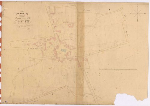 Derval - Section P2 Bourg (section du) ; 184-422