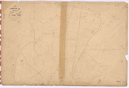 Derval - Section P3 Bourg (section du) ; 423-529
