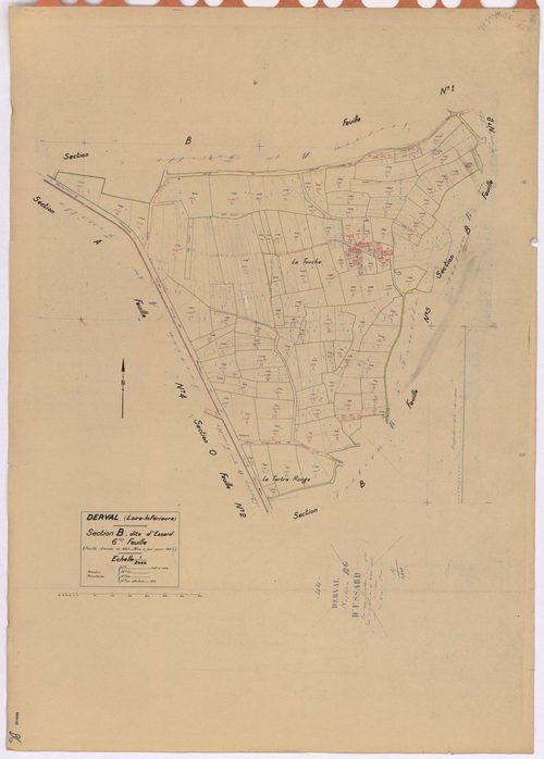 Derval - Section B6 Essard (section d') ; 1027-1140
