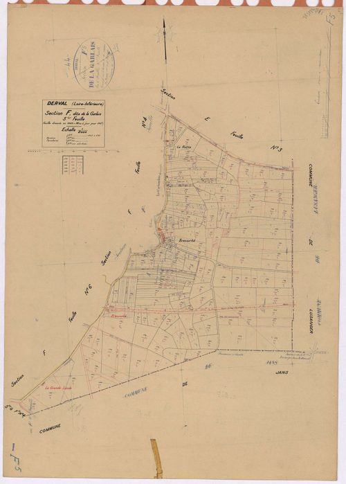 Derval - Section F5 Garlais (section de) ; 462-633