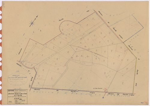 Derval - Section H4 Bois d'Indre (section du) ; 409-479