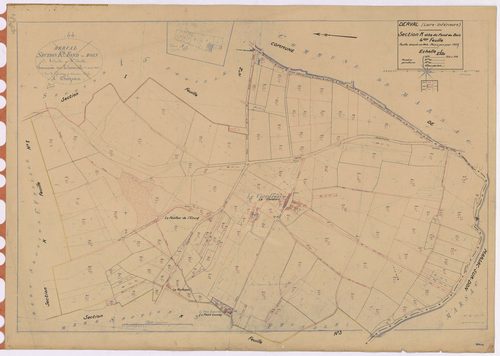 Derval - Section K4 Fond des Bois (section du) ; 753-916