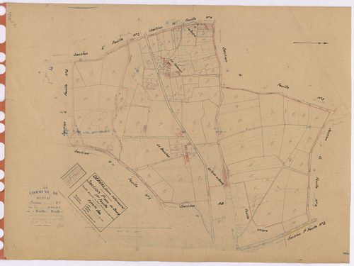 Derval - Section P1 Bourg (section du) ; 1-153