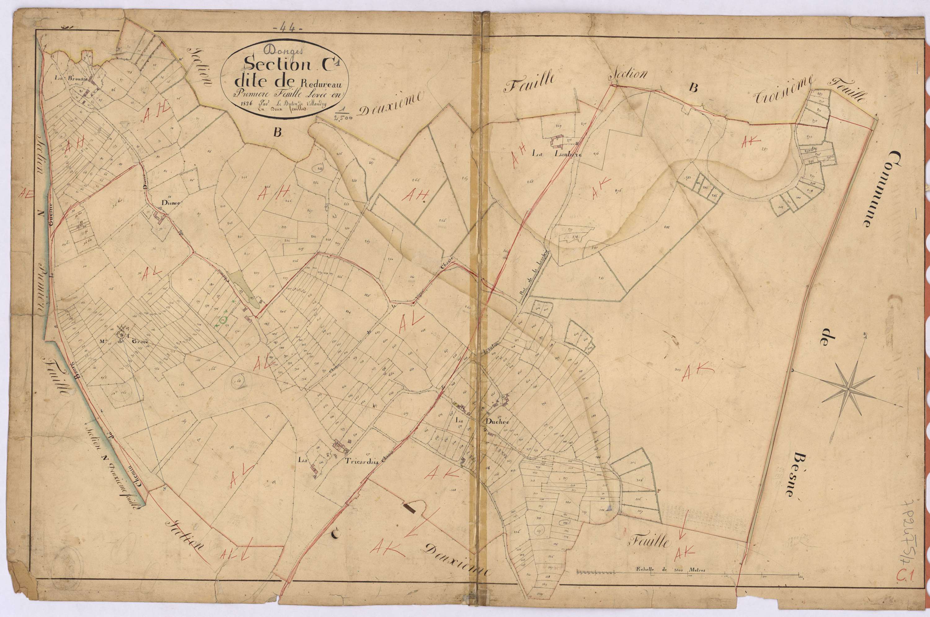 Donges - Section C1 Redureau (section de)