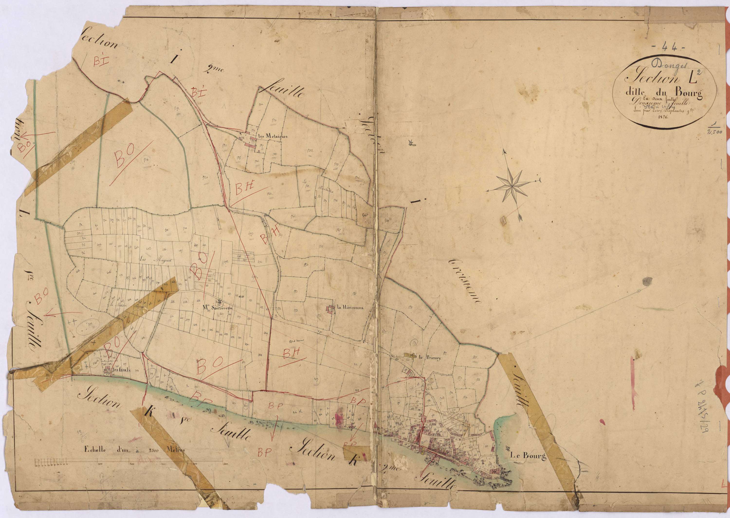 Donges - Section L2 Bourg (section du)