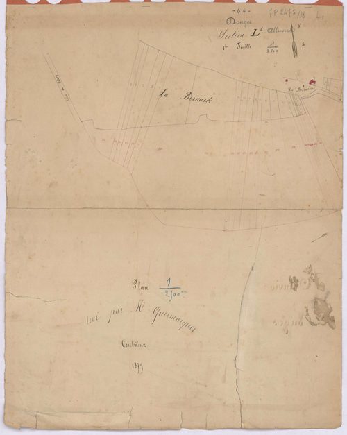 Donges - Section L1 Bourg (section du) ; les alluvions