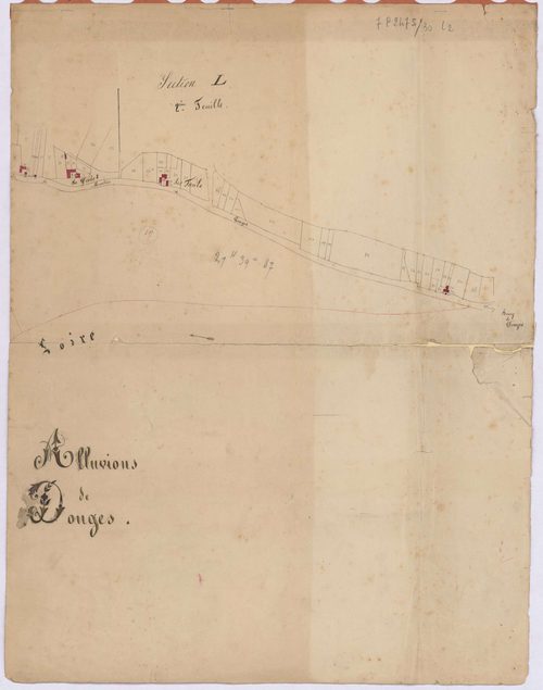 Donges - Section L2 Bourg (section du) ; les alluvions