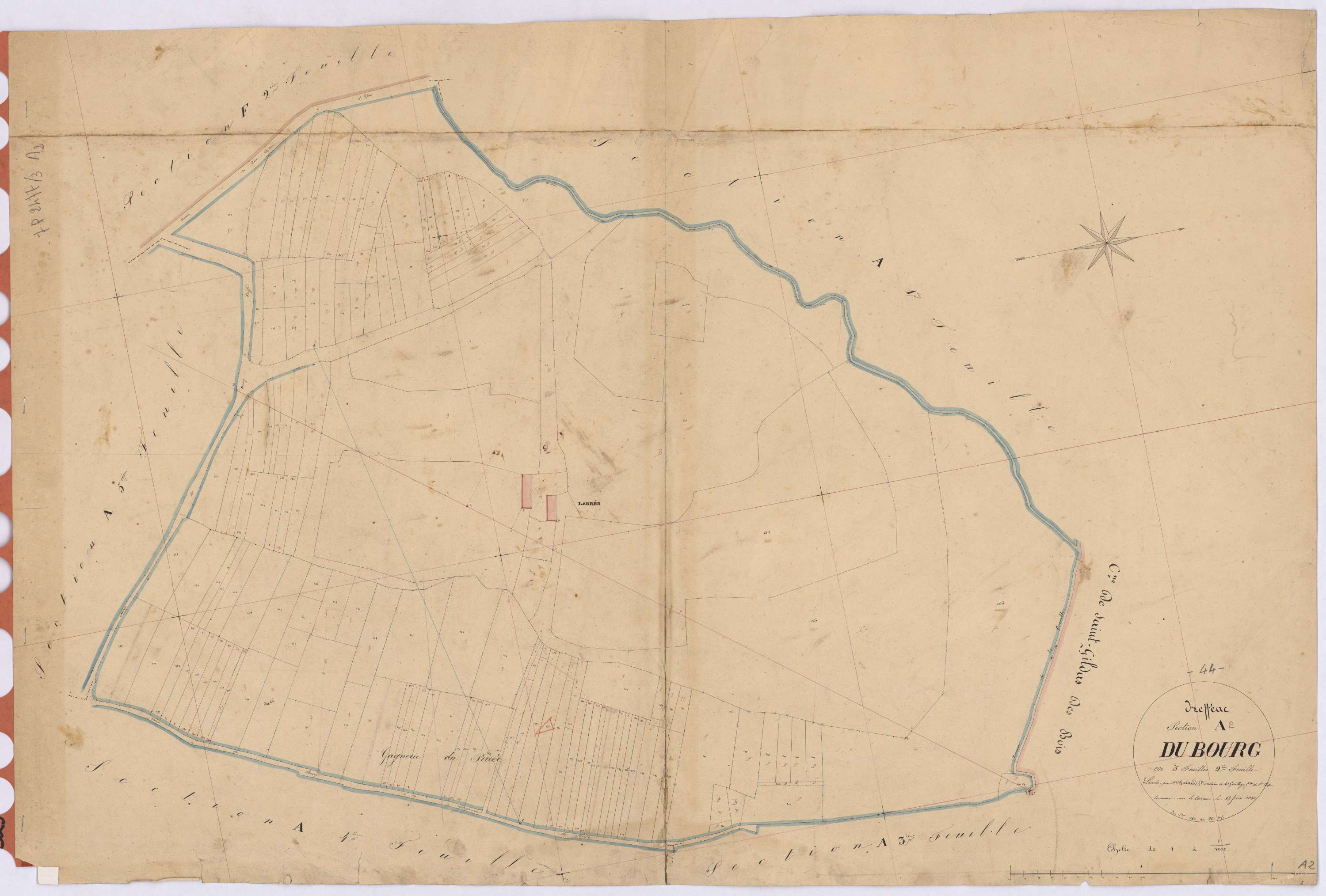 Drefféac - Section A2 Bourg (section du) ; 160-305