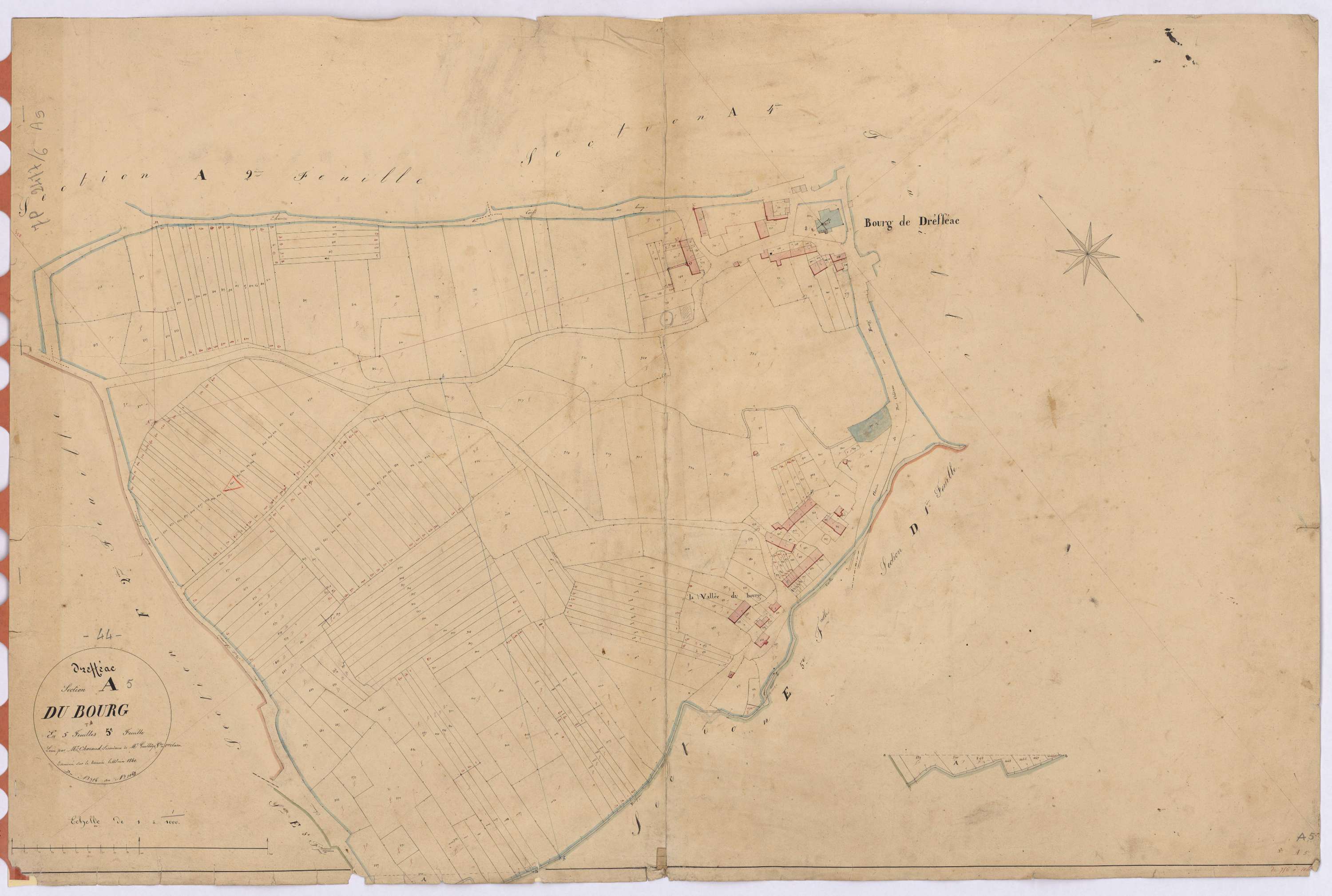Drefféac - Section A5 Bourg (section du) ; 756-1043