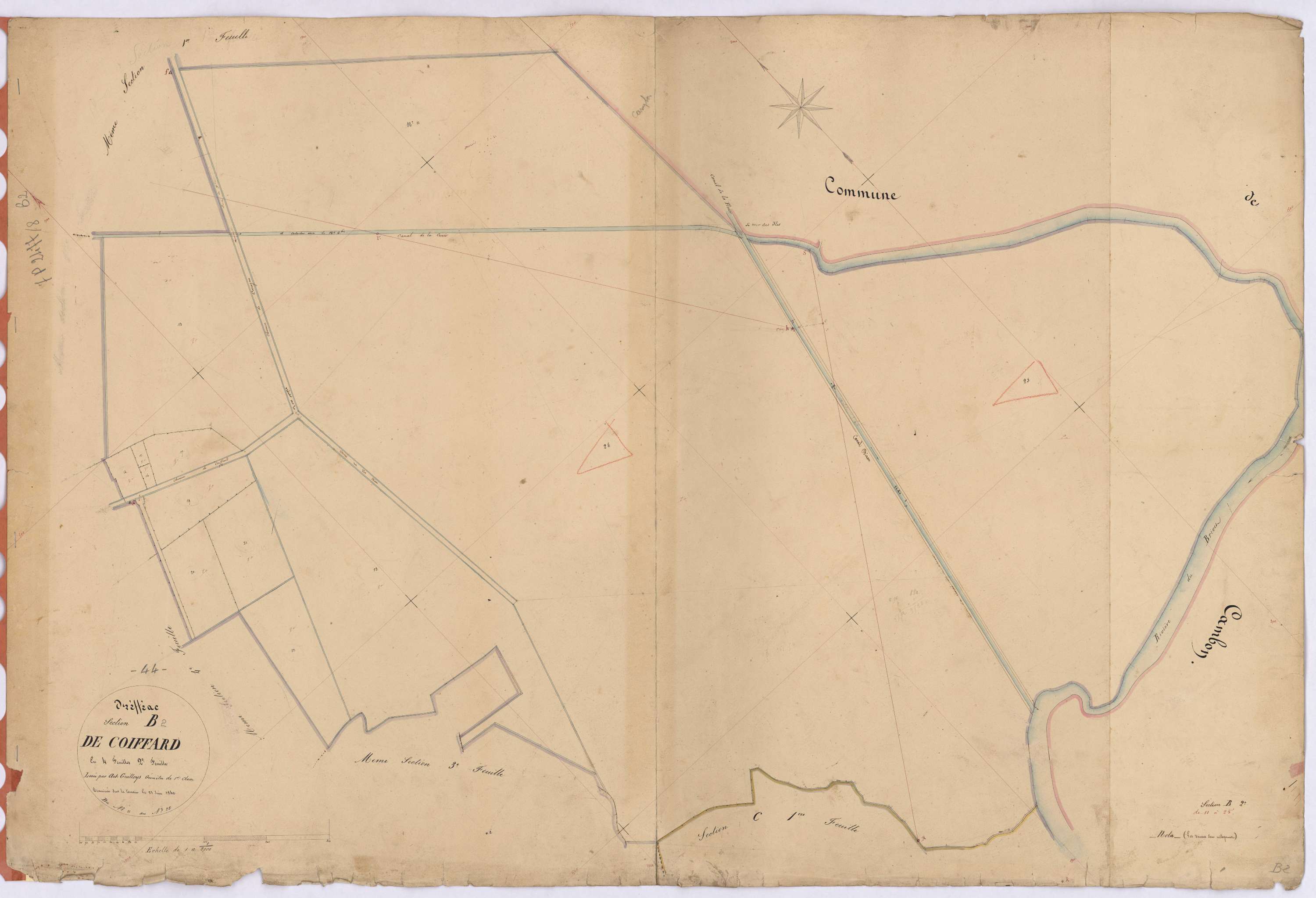 Drefféac - Section B2 Coiffard (section de) ; 11-25