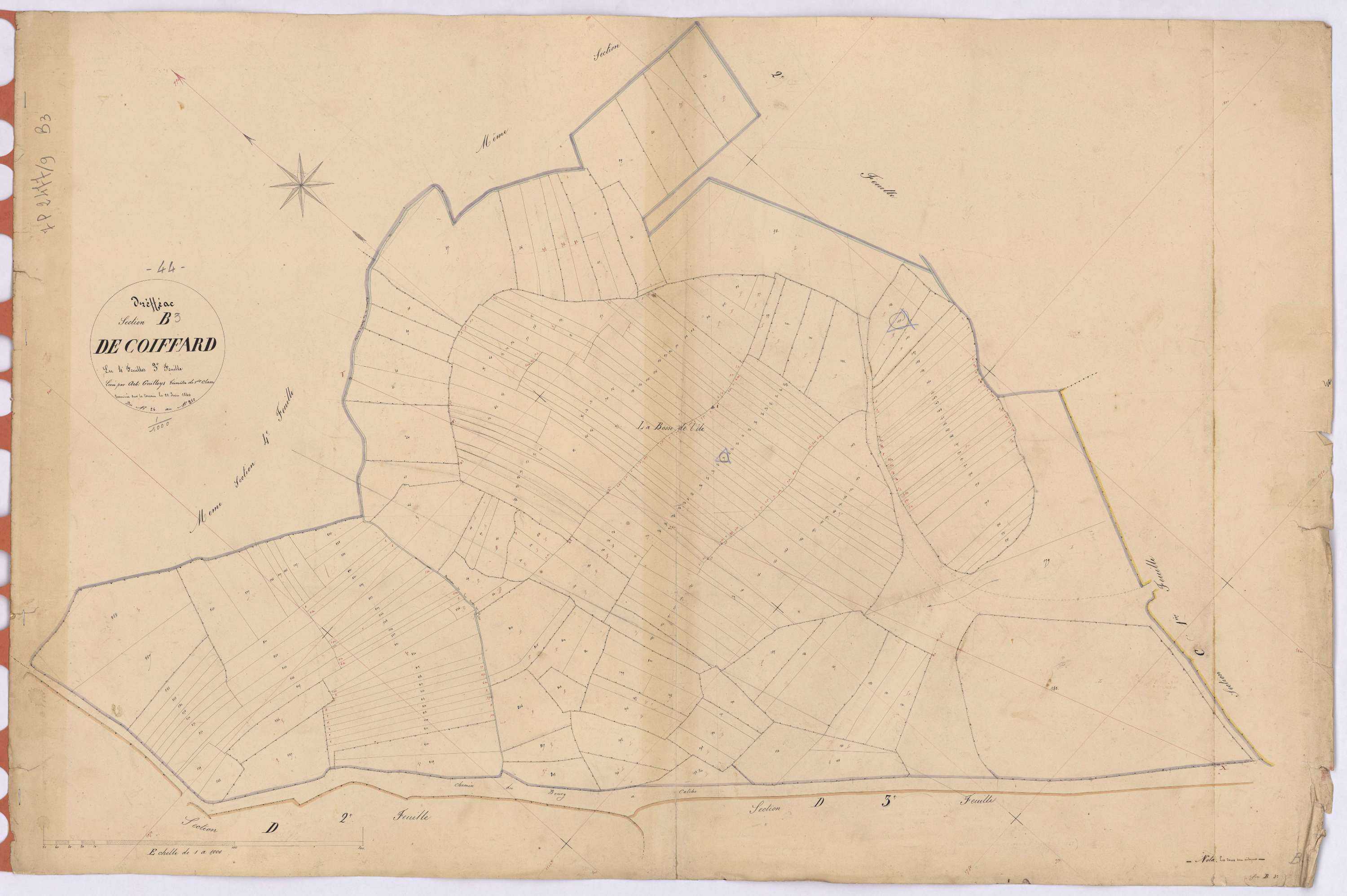 Drefféac - Section B3 Coiffard (section de) ; 26-258