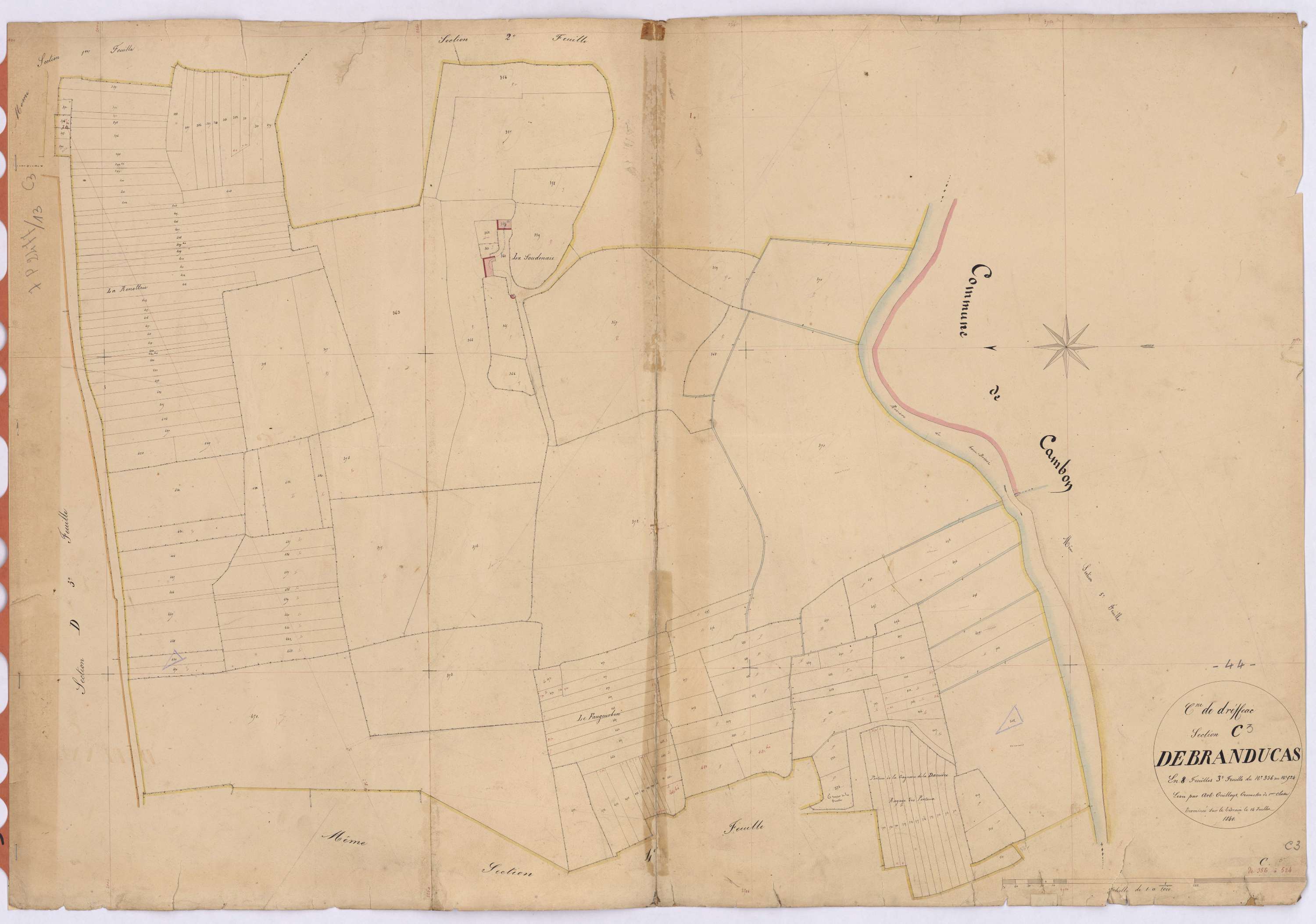 Drefféac - Section C3 Branducas (section de) ; 356-524