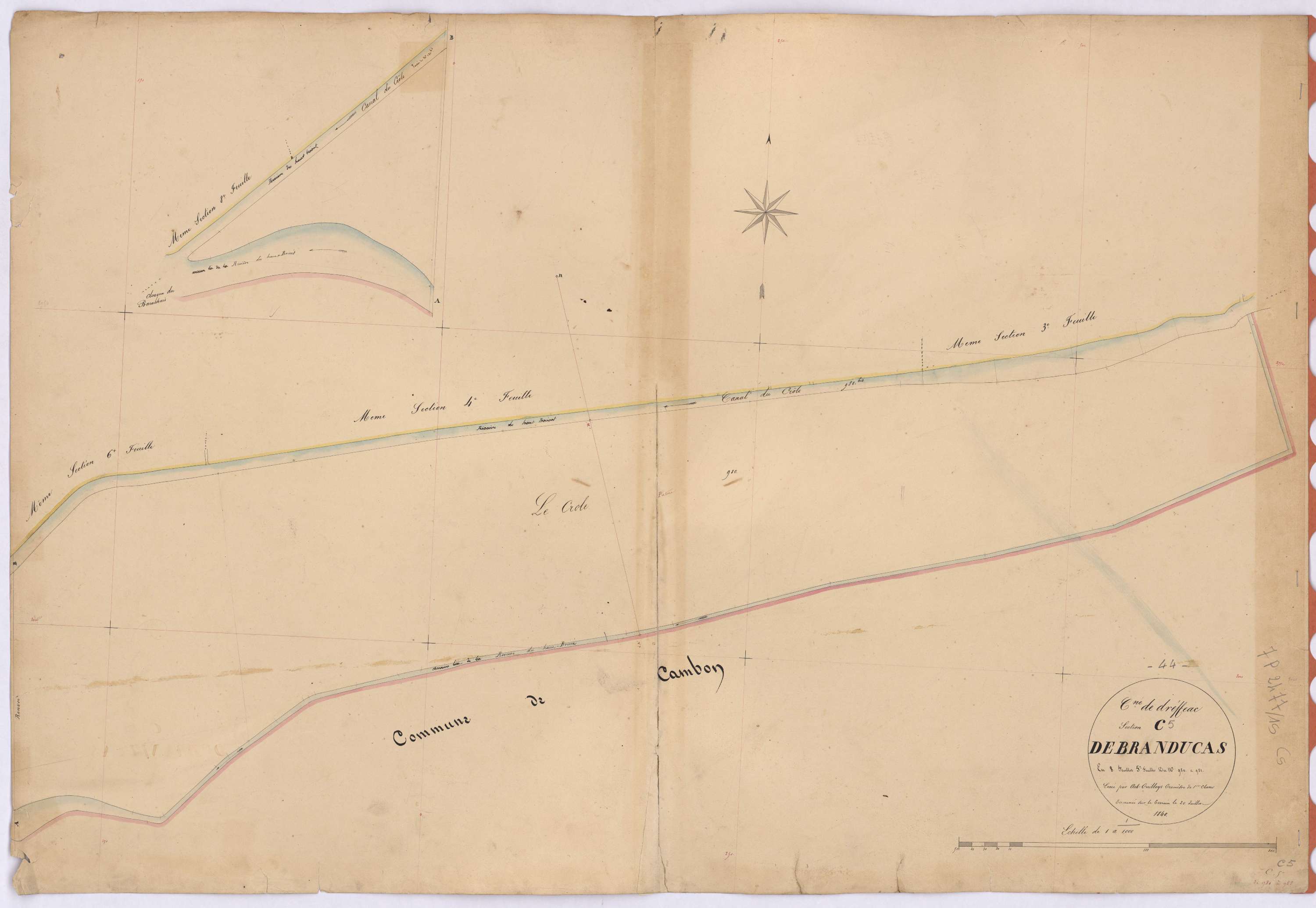 Drefféac - Section C5 Branducas (section de) ; 980-981