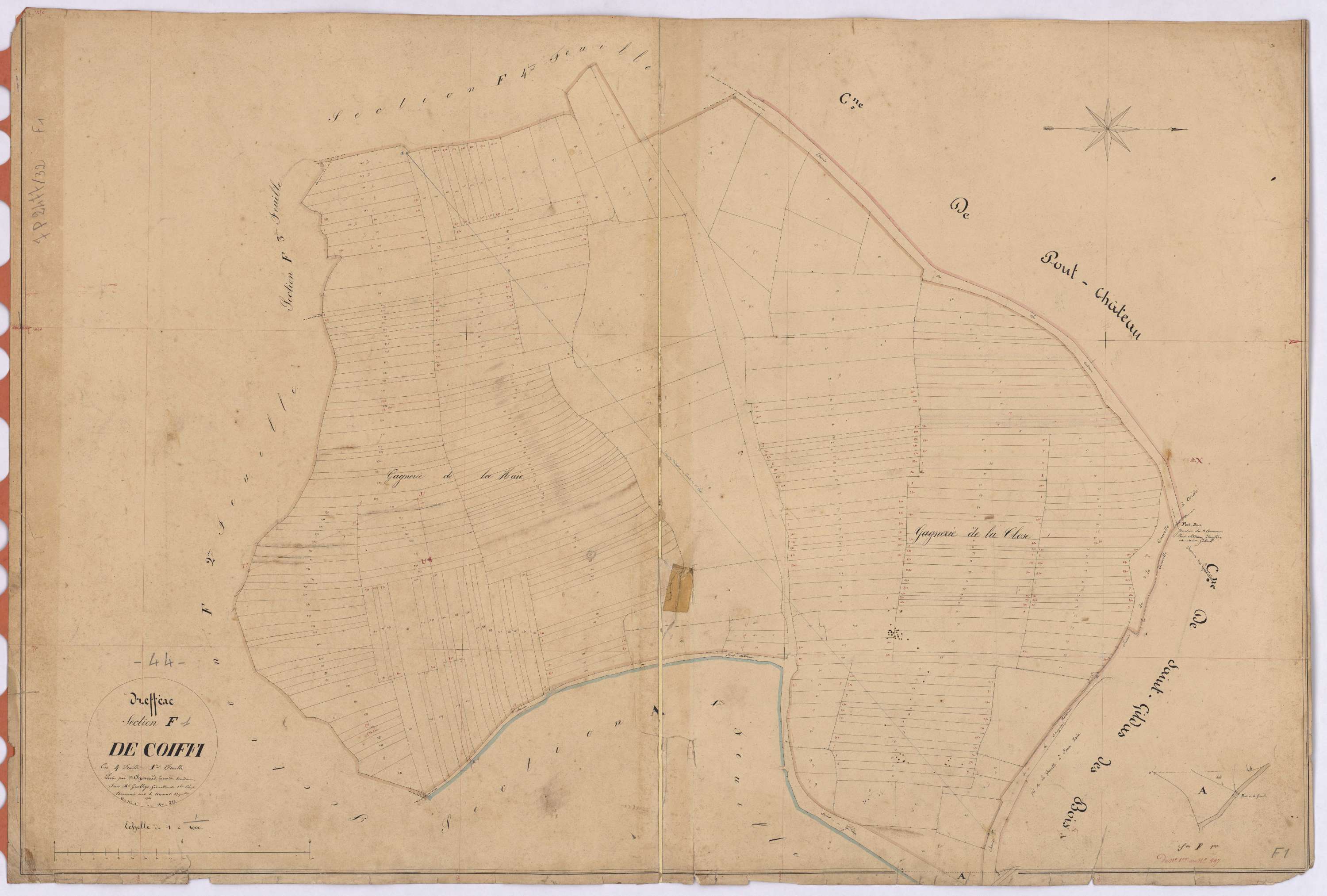 Drefféac - Section F1 Coiffi (section de) ; 1-297