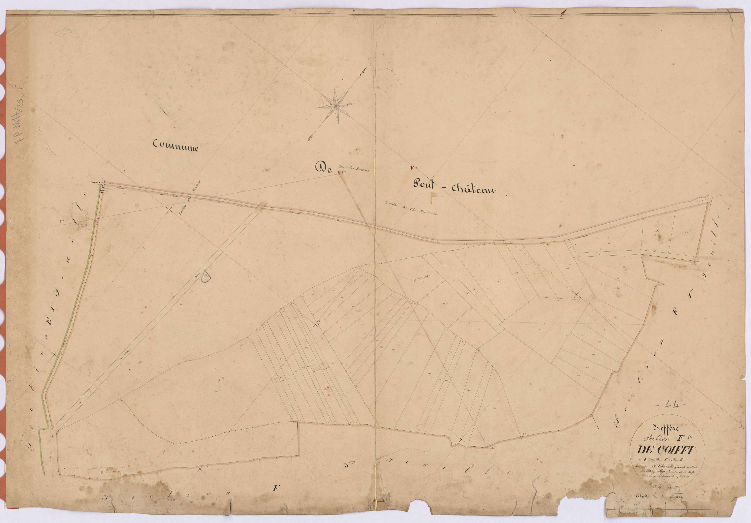 Drefféac - Section F4 Coiffi (section de) ; 814-864